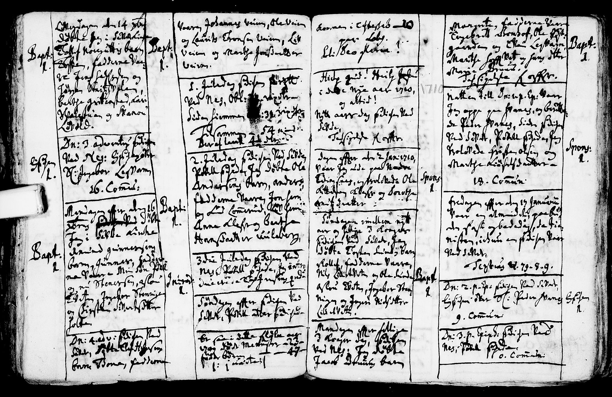 Sauherad kirkebøker, SAKO/A-298/F/Fa/L0002: Parish register (official) no. I 2, 1681-1720