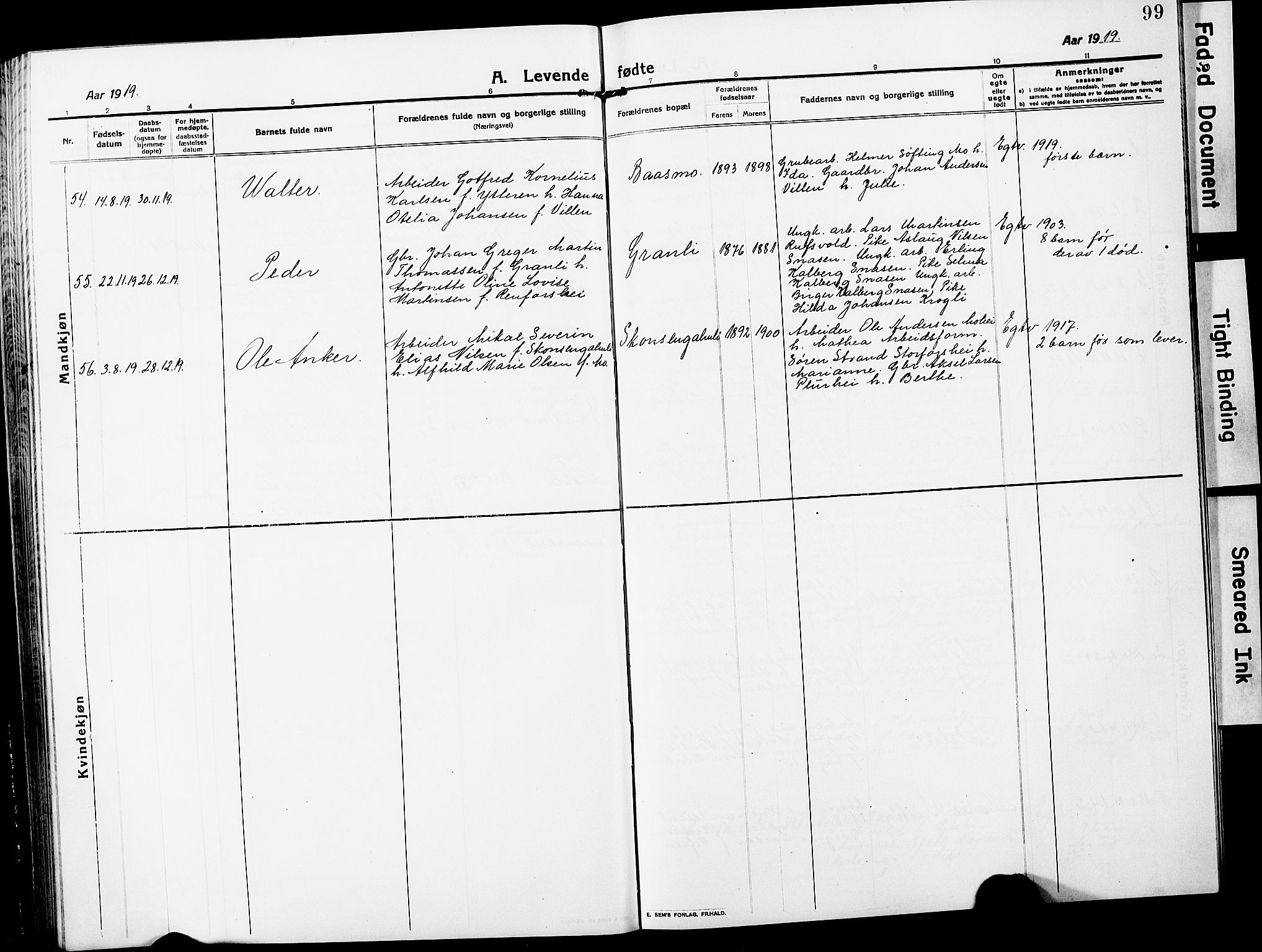 Ministerialprotokoller, klokkerbøker og fødselsregistre - Nordland, AV/SAT-A-1459/827/L0423: Parish register (copy) no. 827C12, 1912-1930, p. 99