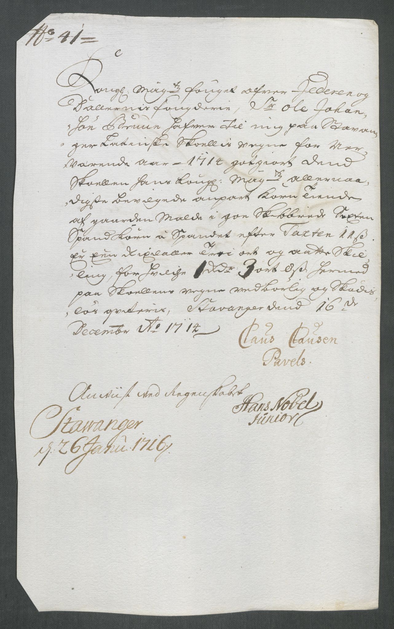 Rentekammeret inntil 1814, Reviderte regnskaper, Fogderegnskap, AV/RA-EA-4092/R46/L2738: Fogderegnskap Jæren og Dalane, 1713-1714, p. 364