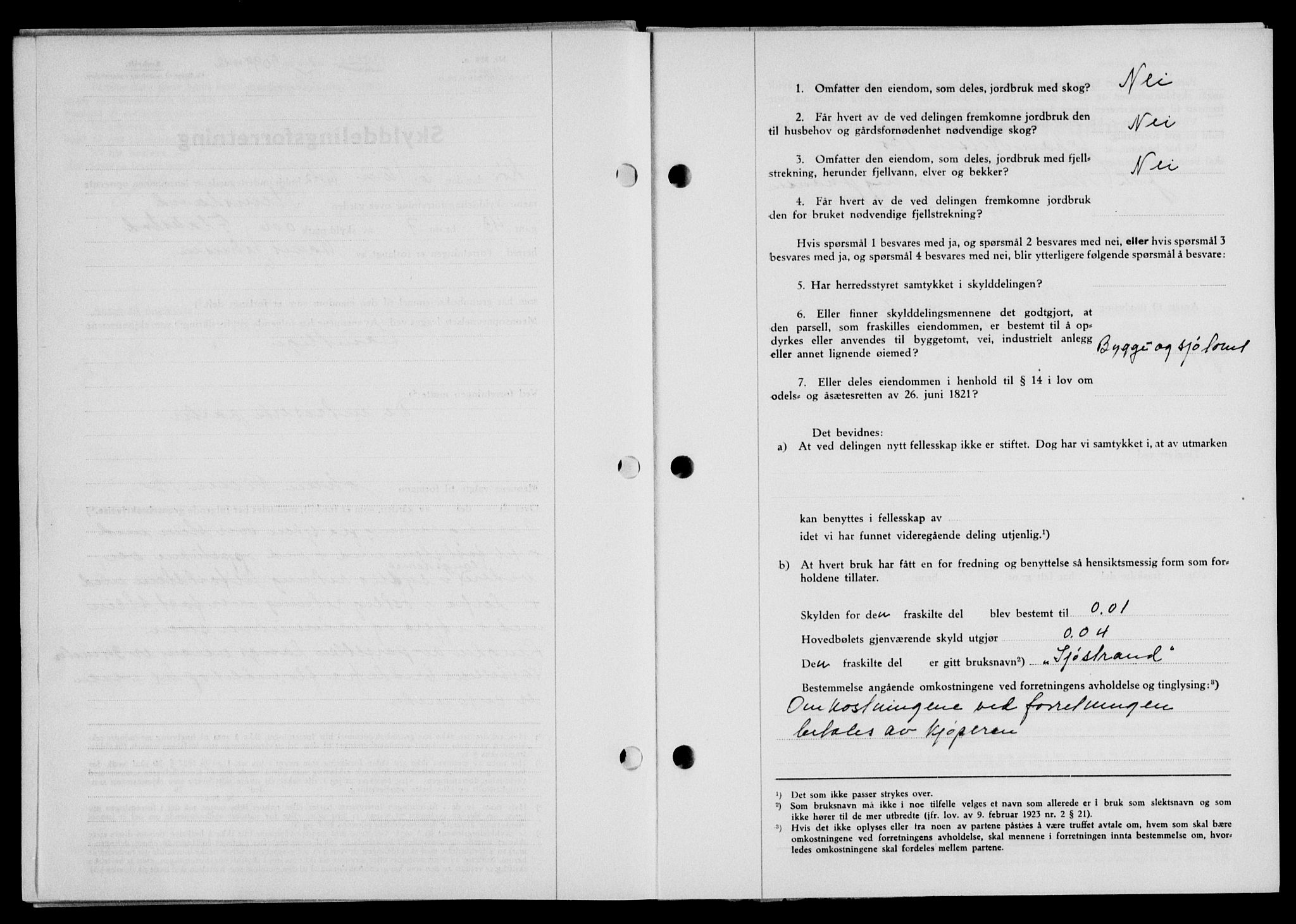 Lofoten sorenskriveri, SAT/A-0017/1/2/2C/L0010a: Mortgage book no. 10a, 1942-1943, Diary no: : 1099/1942