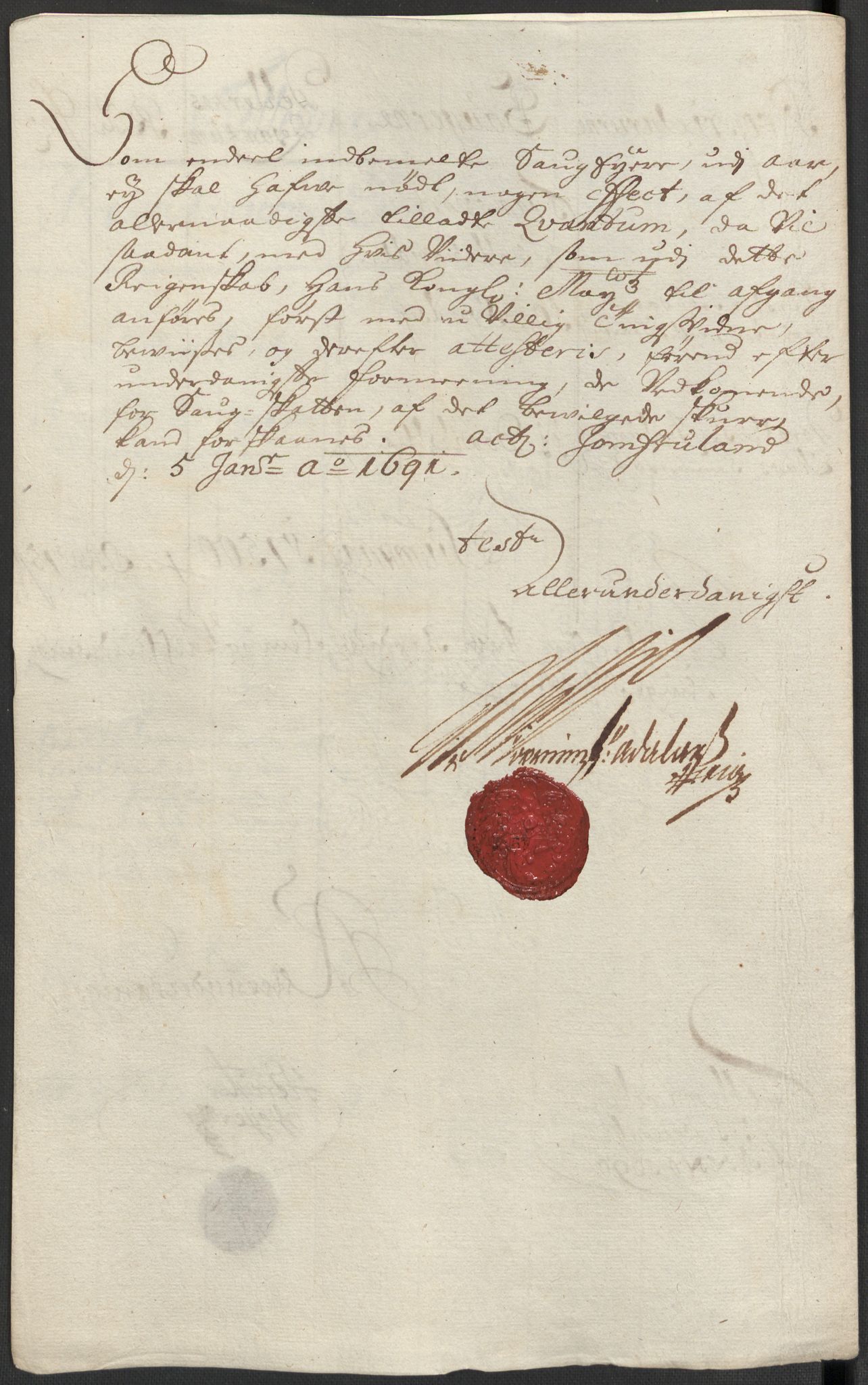 Rentekammeret inntil 1814, Reviderte regnskaper, Fogderegnskap, AV/RA-EA-4092/R35/L2089: Fogderegnskap Øvre og Nedre Telemark, 1690-1692, p. 67