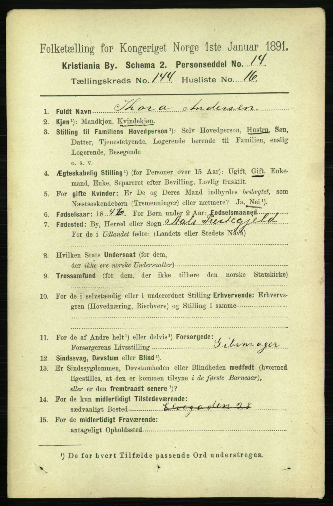 RA, 1891 census for 0301 Kristiania, 1891, p. 79289