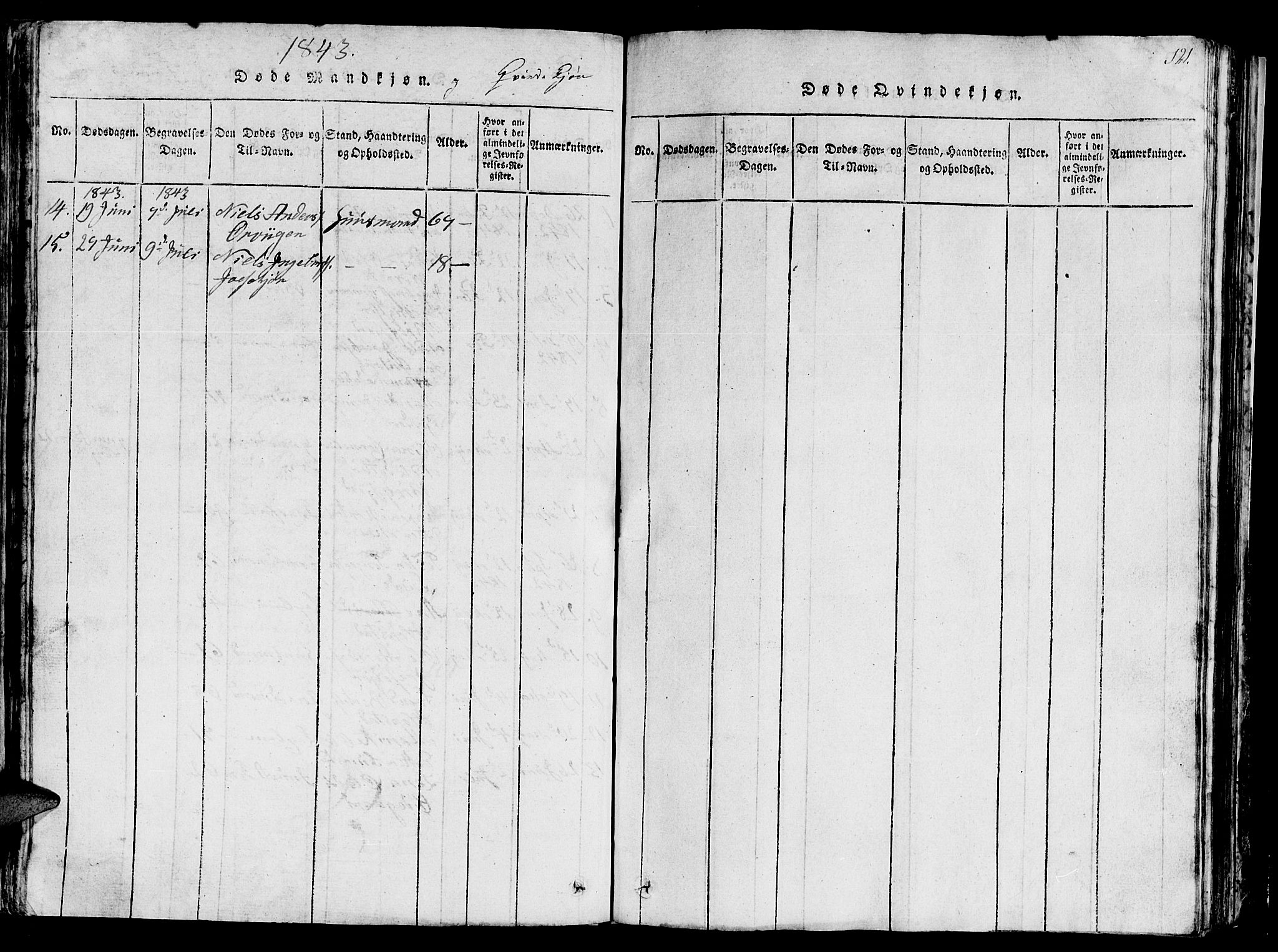 Ministerialprotokoller, klokkerbøker og fødselsregistre - Sør-Trøndelag, SAT/A-1456/657/L0714: Parish register (copy) no. 657C01, 1818-1868, p. 121