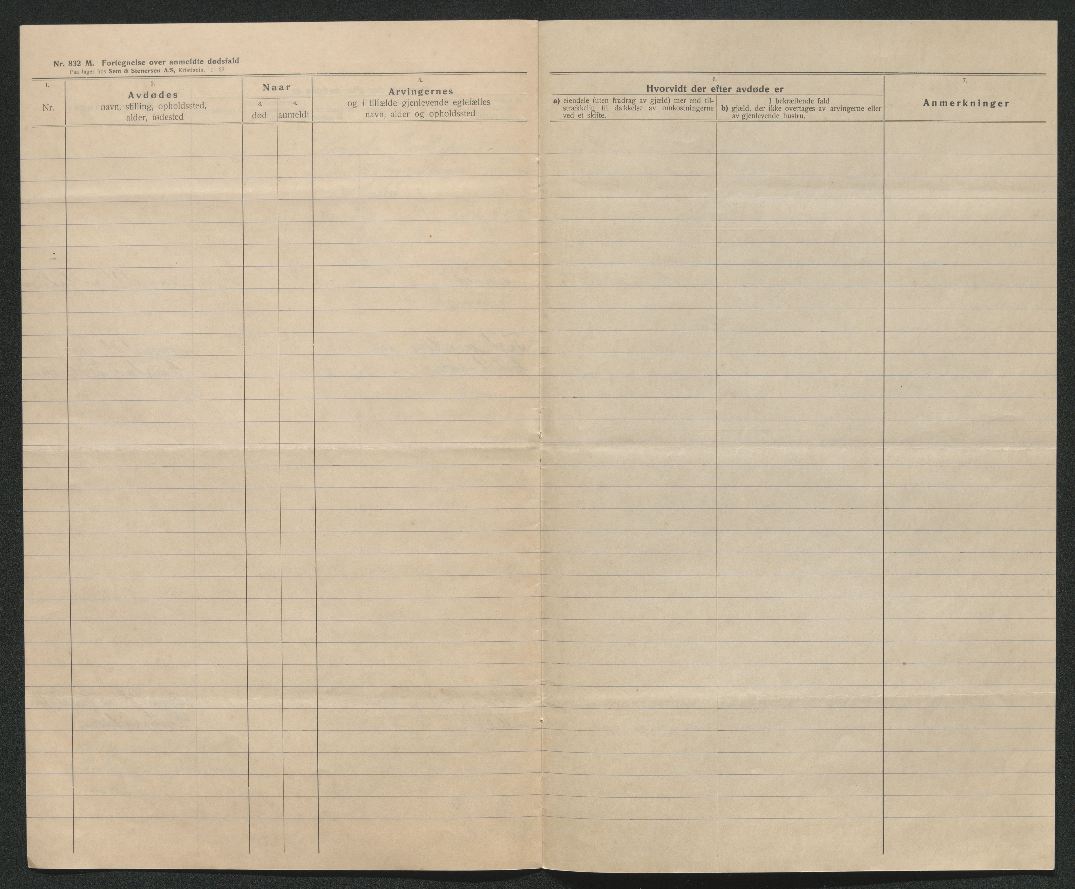 Eiker, Modum og Sigdal sorenskriveri, AV/SAKO-A-123/H/Ha/Hab/L0041: Dødsfallsmeldinger, 1922-1923, p. 940