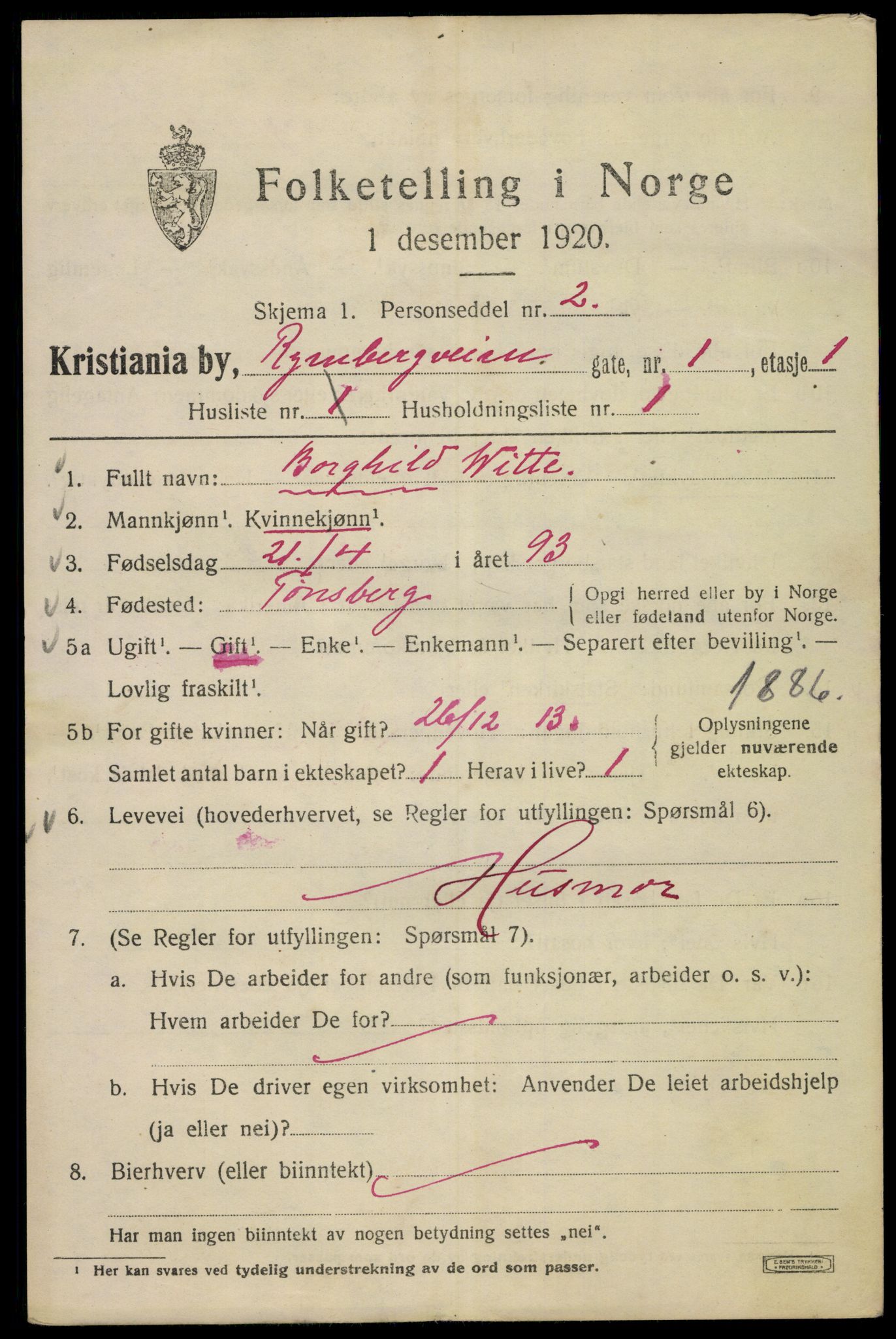 SAO, 1920 census for Kristiania, 1920, p. 473647