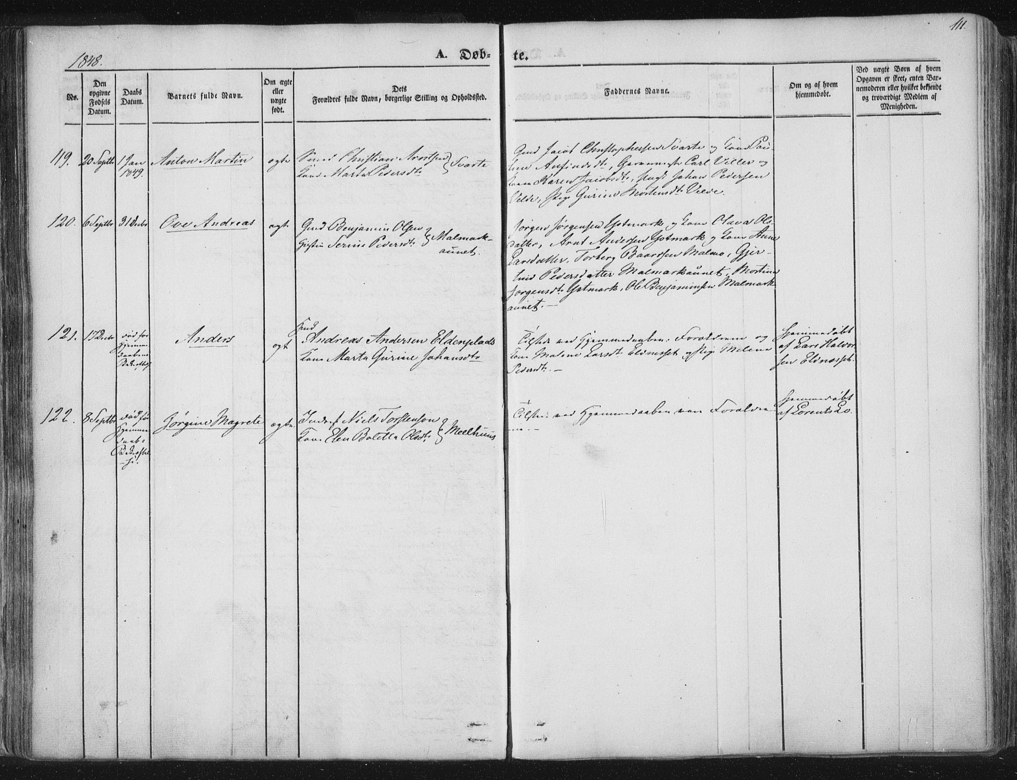 Ministerialprotokoller, klokkerbøker og fødselsregistre - Nord-Trøndelag, SAT/A-1458/741/L0392: Parish register (official) no. 741A06, 1836-1848, p. 111