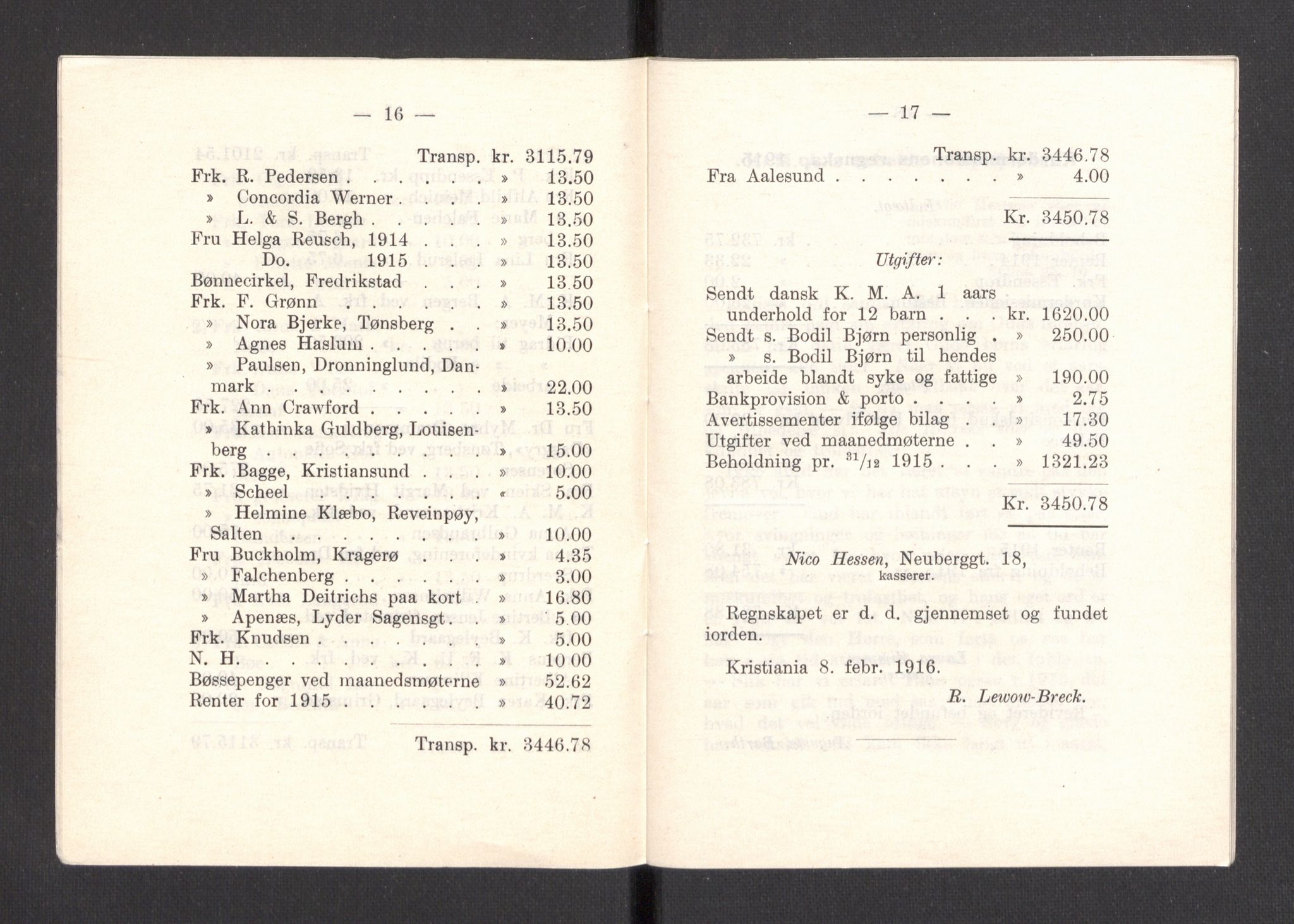 Kvinnelige Misjonsarbeidere, AV/RA-PA-0699/F/Fa/L0001/0007: -- / Årsmeldinger, trykte, 1906-1915