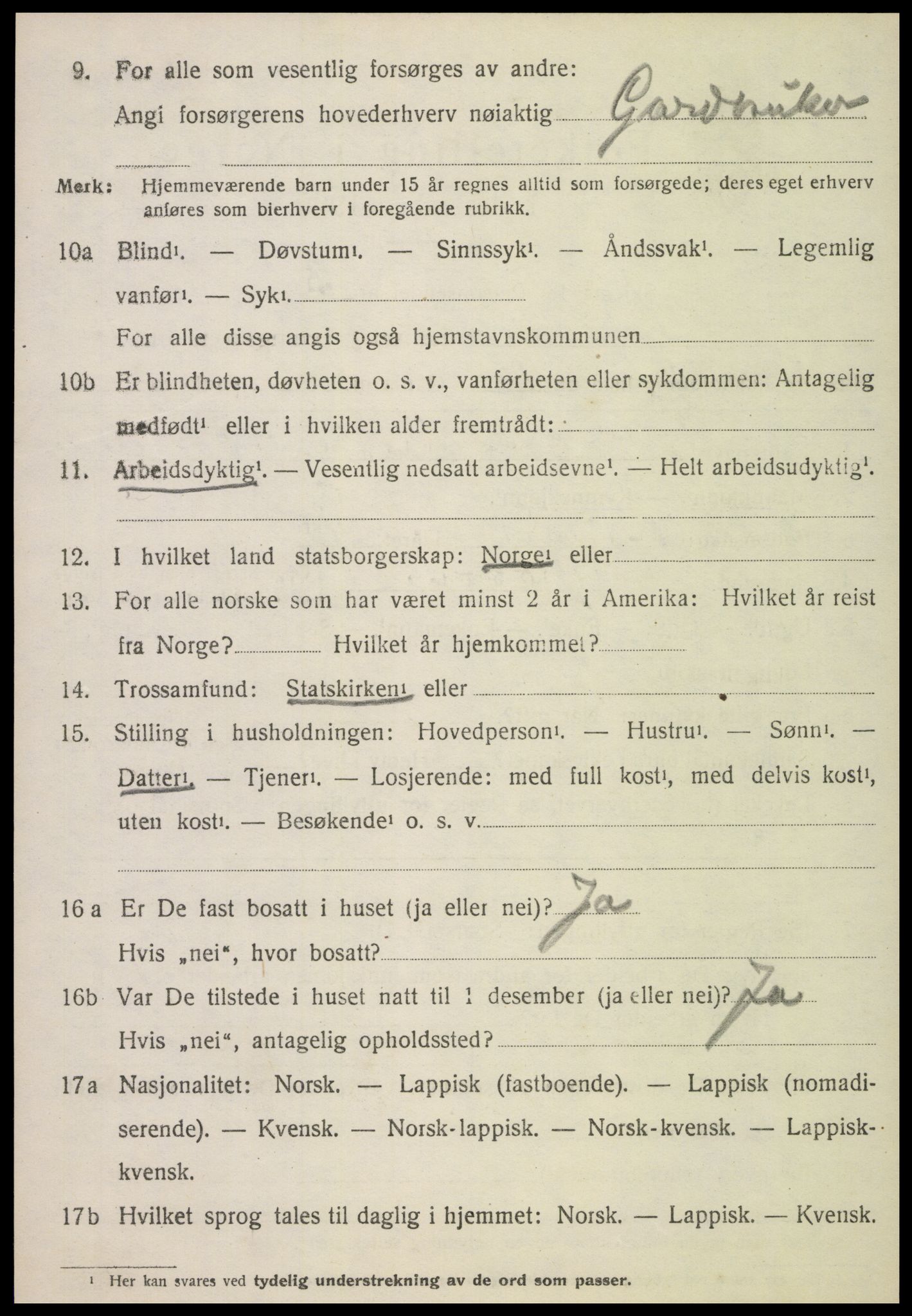 SAT, 1920 census for Gravvik, 1920, p. 739