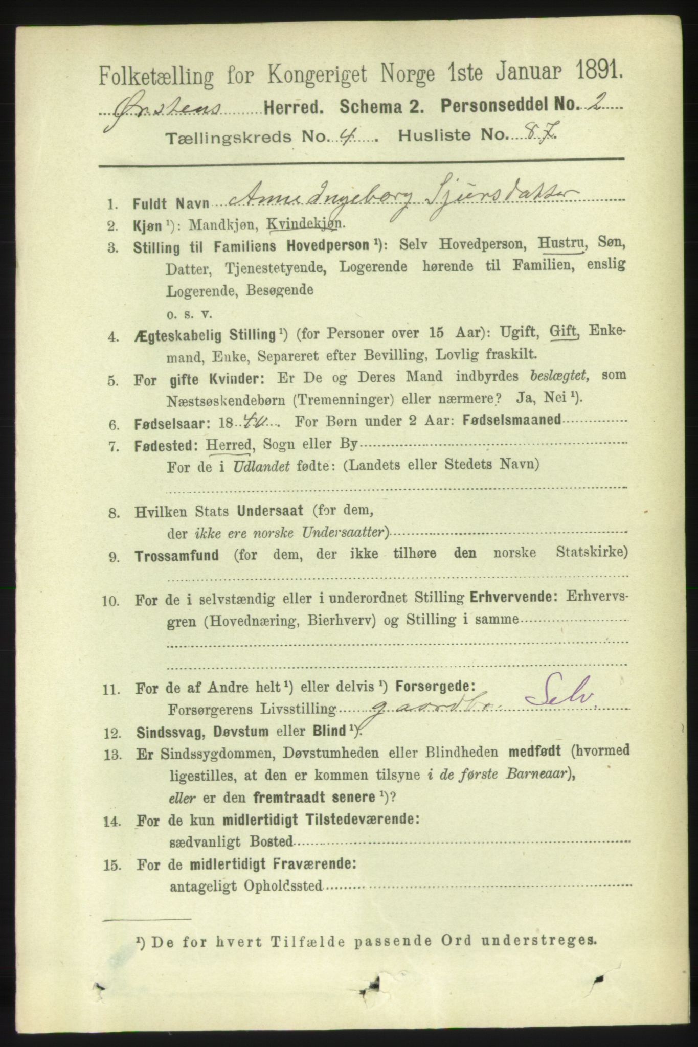 RA, 1891 census for 1520 Ørsta, 1891, p. 2187