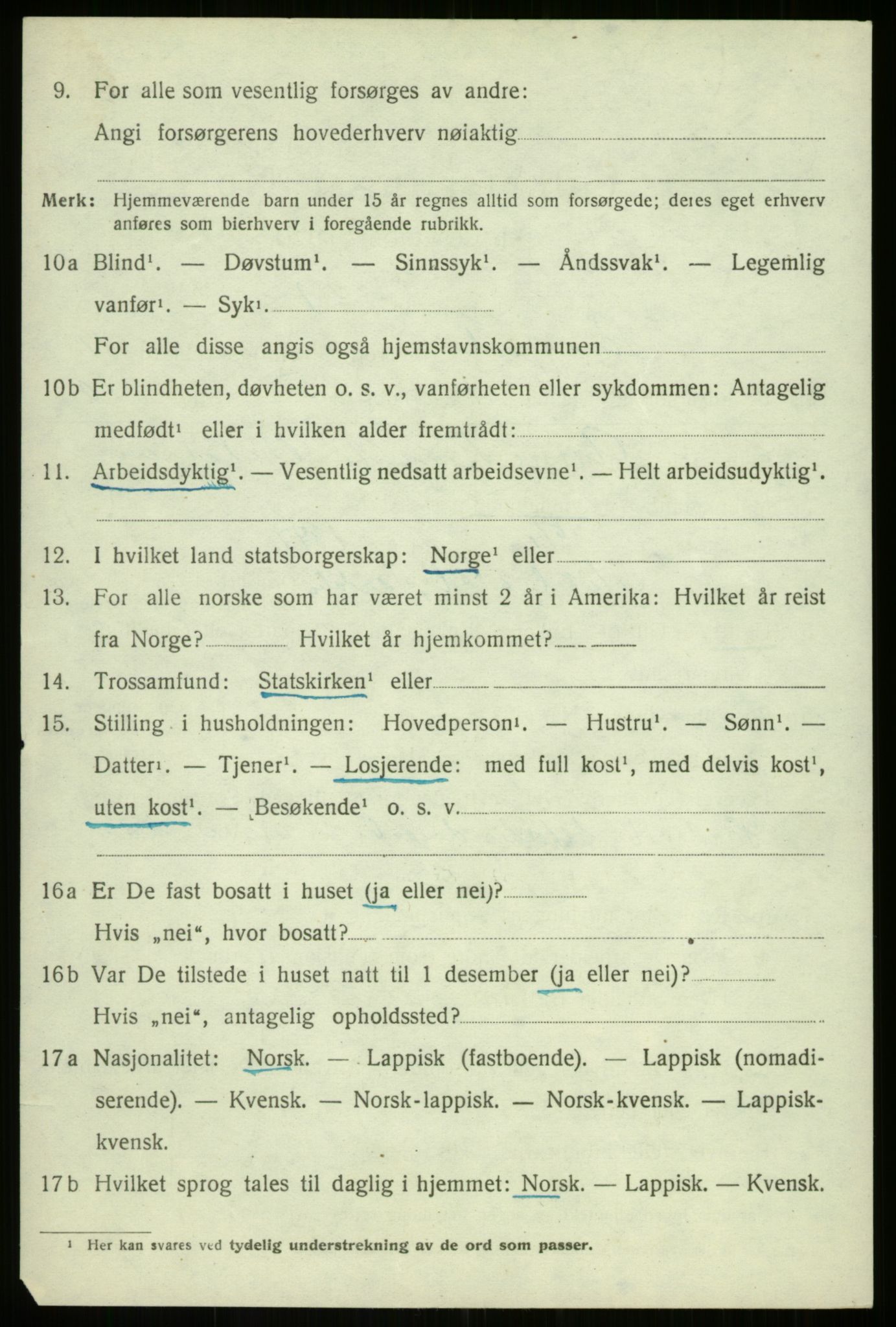 SATØ, 1920 census for Kvæfjord, 1920, p. 4912