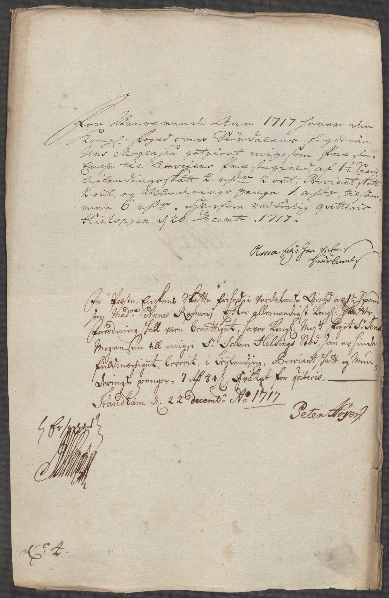 Rentekammeret inntil 1814, Reviderte regnskaper, Fogderegnskap, AV/RA-EA-4092/R62/L4207: Fogderegnskap Stjørdal og Verdal, 1717, p. 251