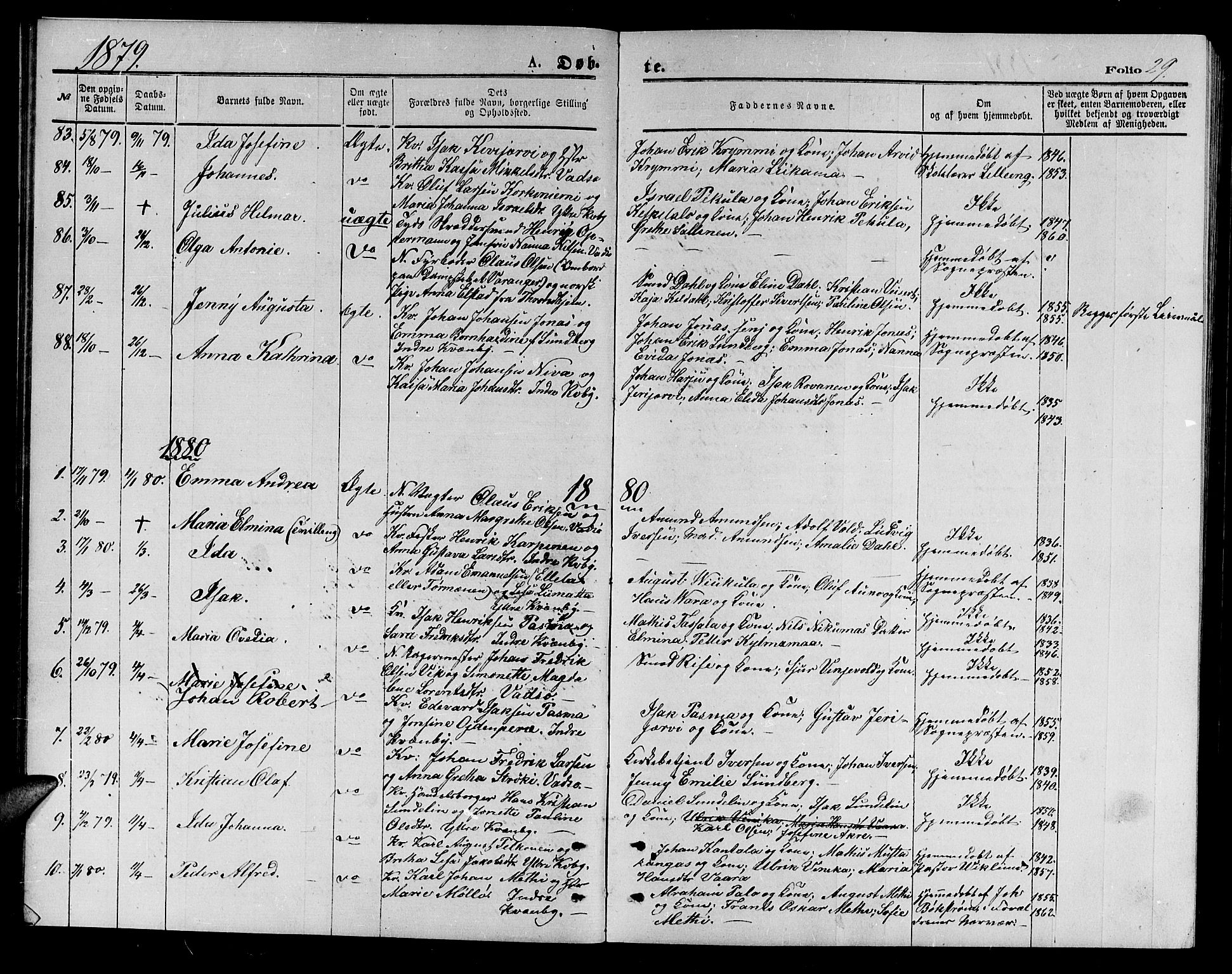 Vadsø sokneprestkontor, AV/SATØ-S-1325/H/Hb/L0002klokker: Parish register (copy) no. 2, 1875-1884, p. 29