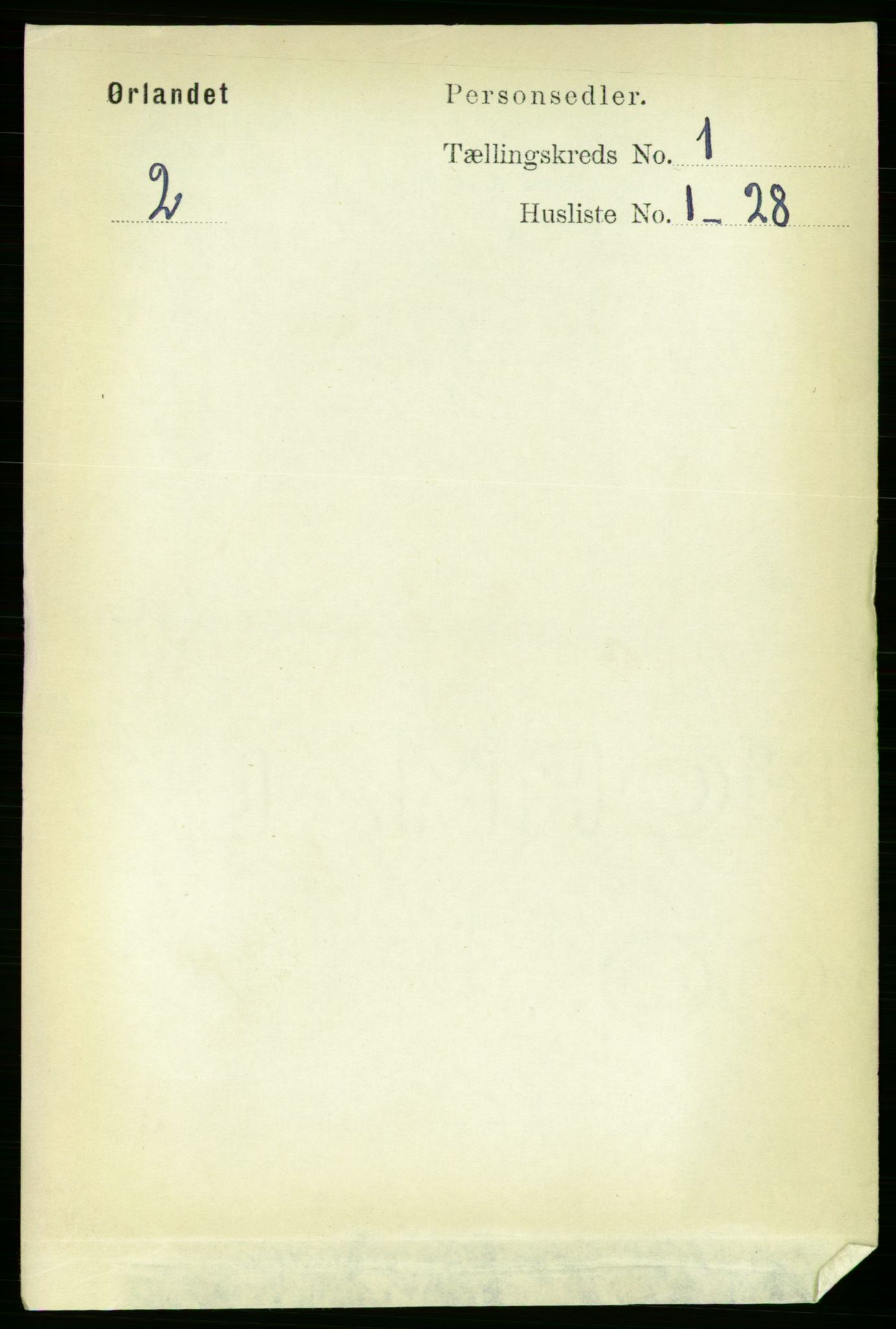 RA, 1891 census for 1621 Ørland, 1891, p. 85