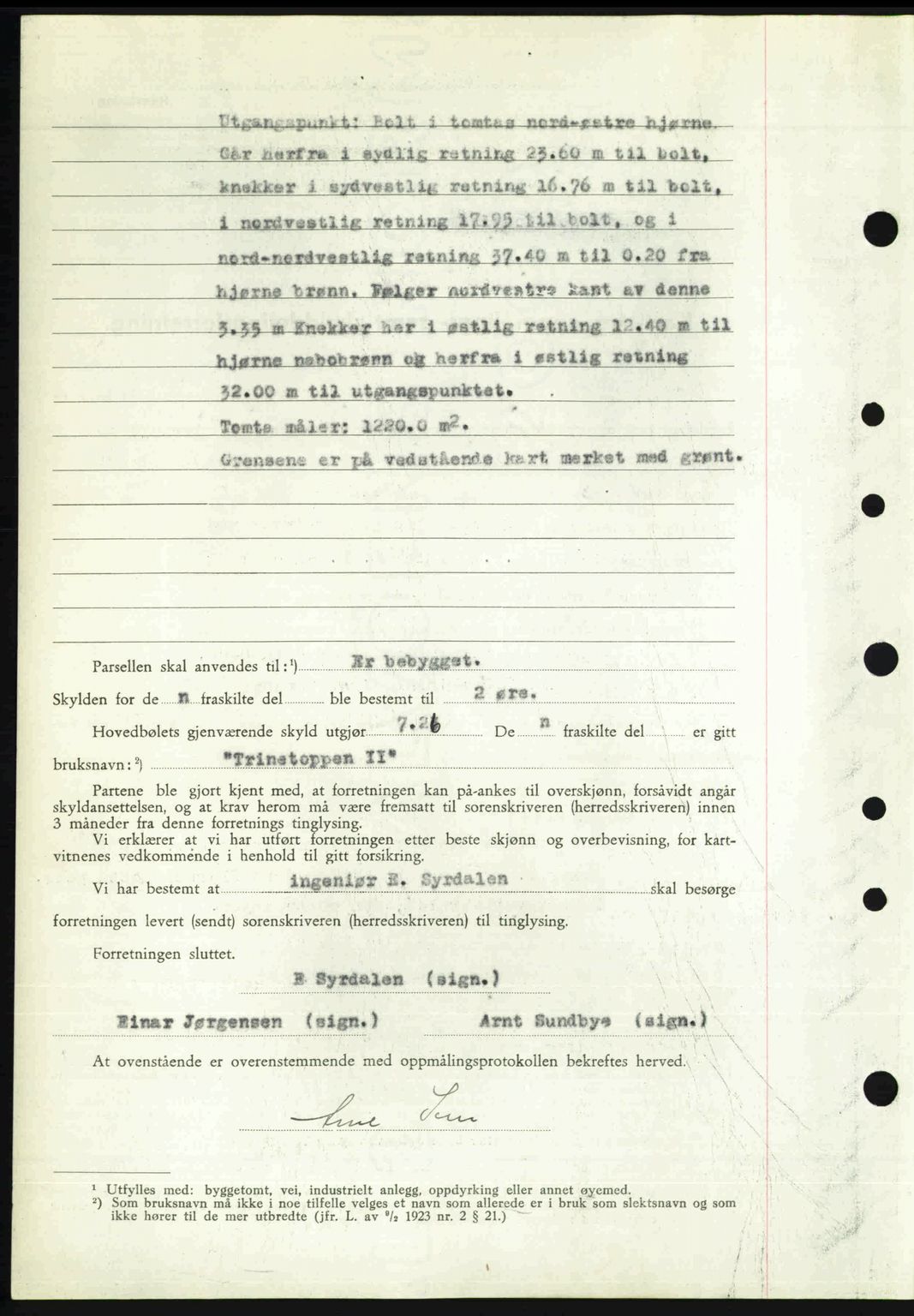 Nedenes sorenskriveri, AV/SAK-1221-0006/G/Gb/Gba/L0055: Mortgage book no. A7, 1946-1946, Diary no: : 922/1946