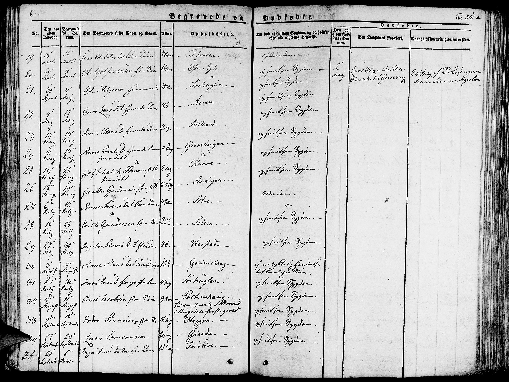 Fjelberg sokneprestembete, AV/SAB-A-75201/H/Haa: Parish register (official) no. A 5, 1822-1834, p. 310