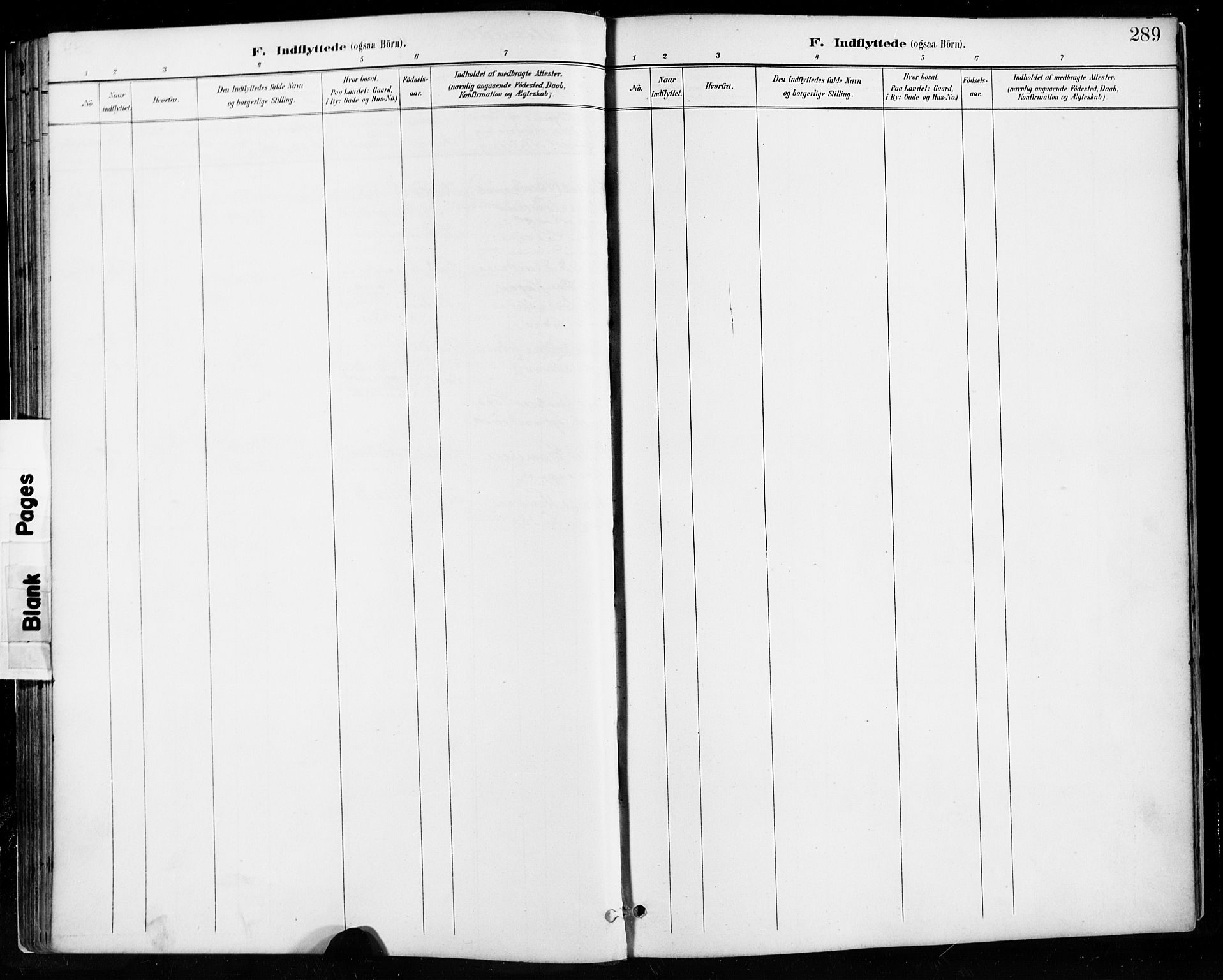 Høyland sokneprestkontor, SAST/A-101799/001/30BA/L0013: Parish register (official) no. A 13.2, 1889-1898, p. 289