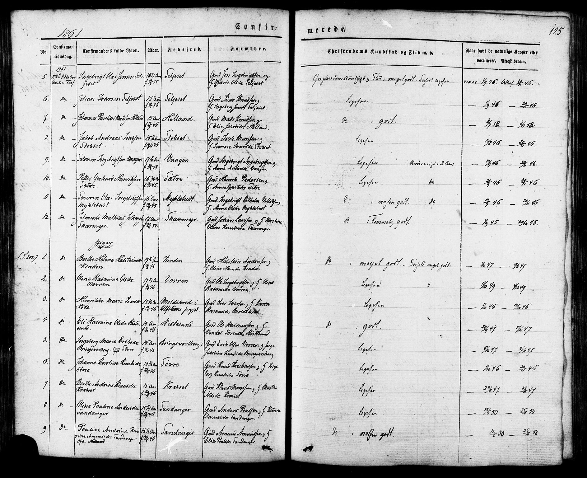 Ministerialprotokoller, klokkerbøker og fødselsregistre - Møre og Romsdal, AV/SAT-A-1454/503/L0034: Parish register (official) no. 503A02, 1841-1884, p. 125