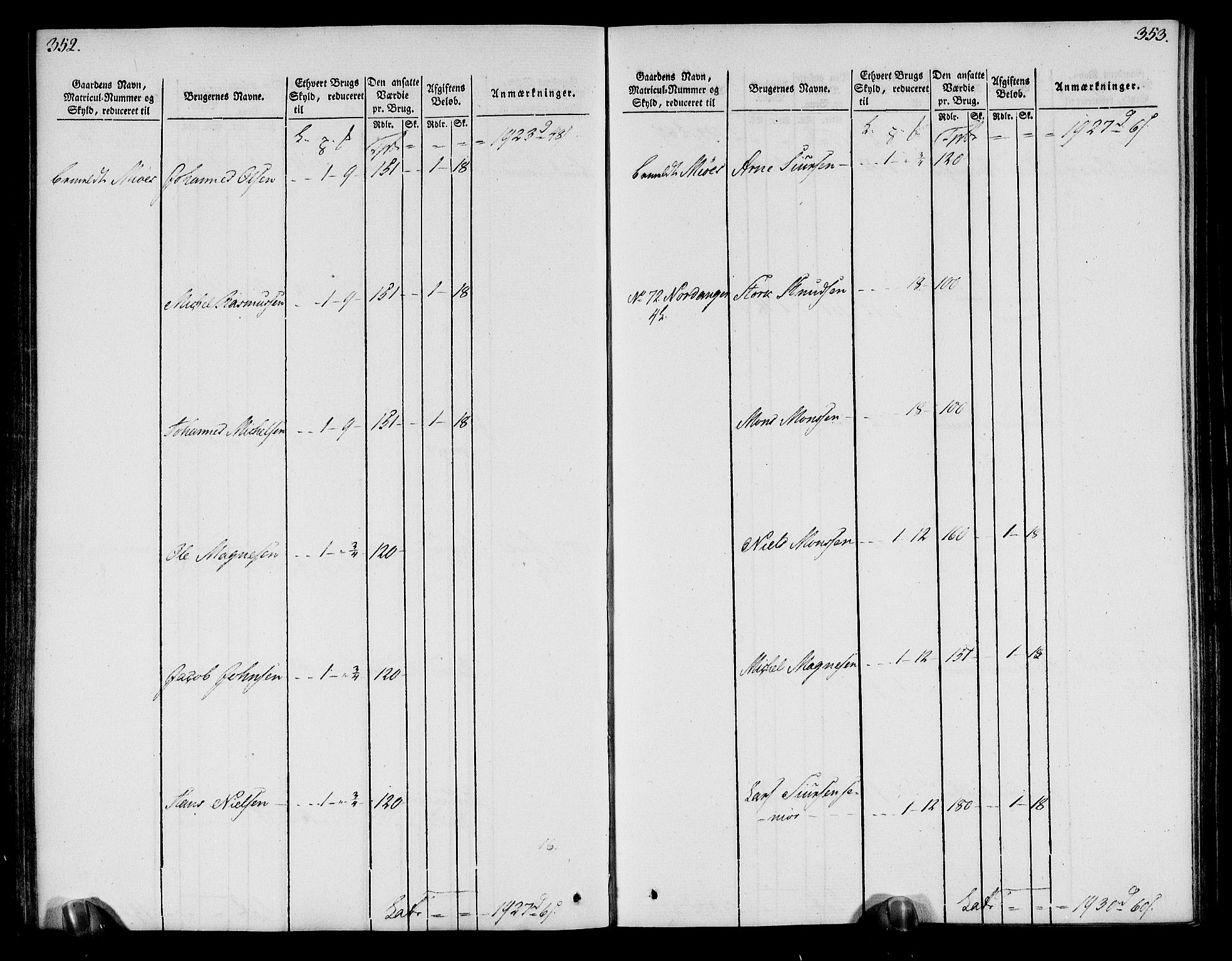 Rentekammeret inntil 1814, Realistisk ordnet avdeling, AV/RA-EA-4070/N/Ne/Nea/L0113: Nordhordland og Voss fogderi. Oppebørselsregister, 1803-1804, p. 183