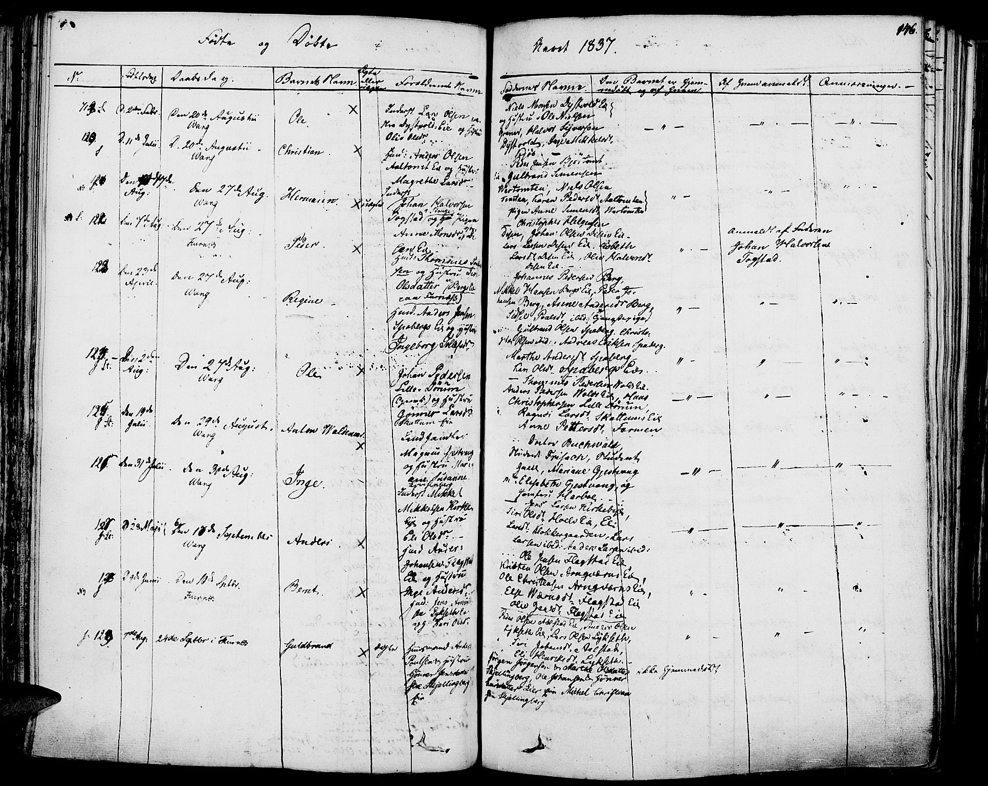 Vang prestekontor, Hedmark, AV/SAH-PREST-008/H/Ha/Haa/L0009: Parish register (official) no. 9, 1826-1841, p. 146