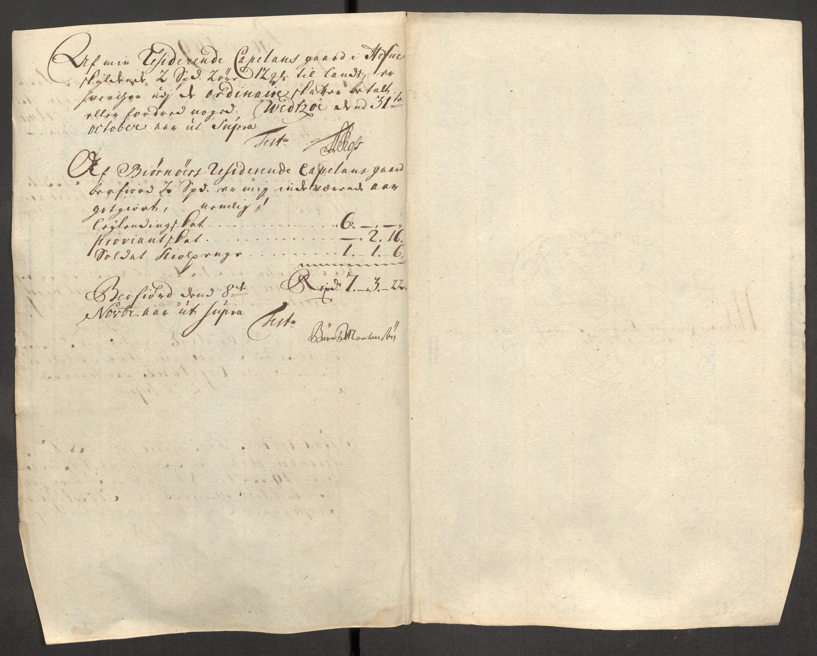 Rentekammeret inntil 1814, Reviderte regnskaper, Fogderegnskap, AV/RA-EA-4092/R57/L3858: Fogderegnskap Fosen, 1708-1709, p. 349