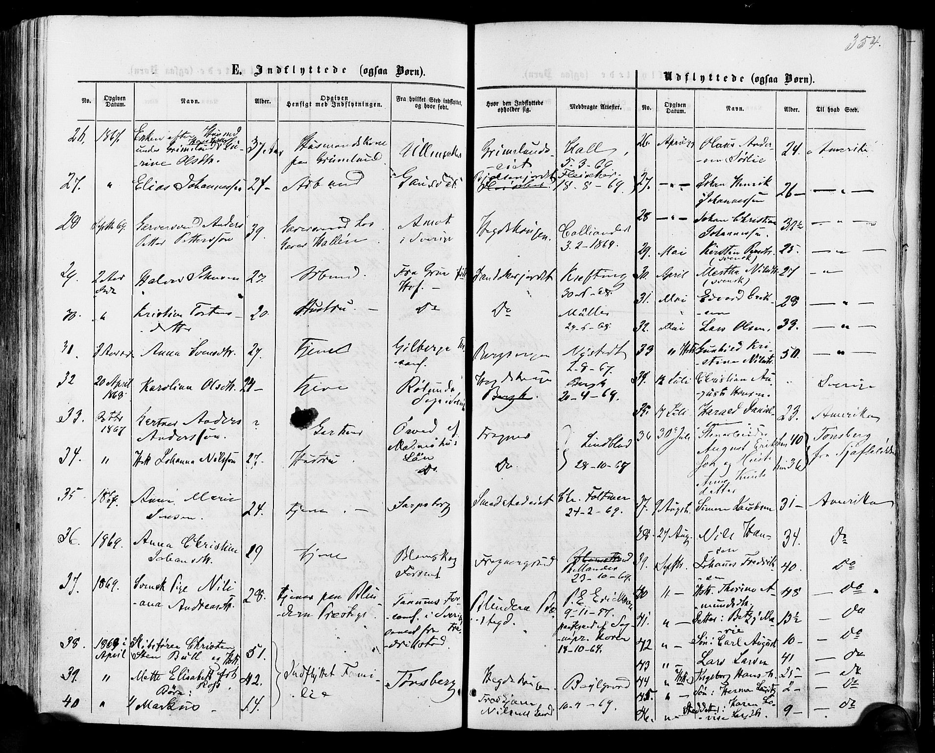 Vestre Aker prestekontor Kirkebøker, SAO/A-10025/F/Fa/L0005: Parish register (official) no. 5, 1859-1877, p. 354