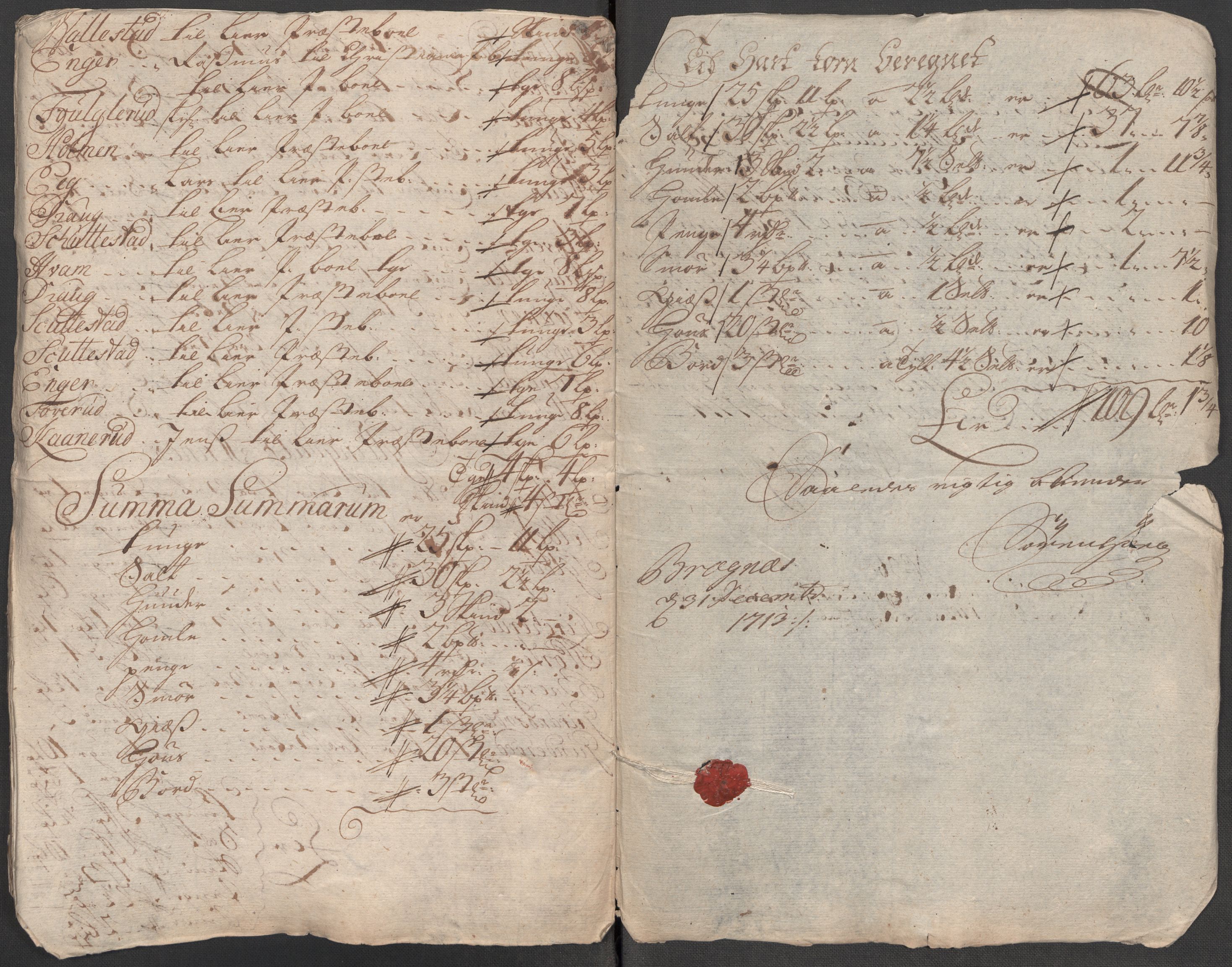 Rentekammeret inntil 1814, Reviderte regnskaper, Fogderegnskap, RA/EA-4092/R31/L1708: Fogderegnskap Hurum, Røyken, Eiker, Lier og Buskerud, 1713, p. 434