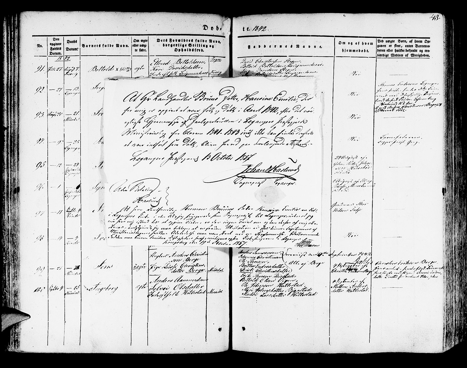 Leikanger sokneprestembete, SAB/A-81001: Parish register (official) no. A 7, 1838-1851, p. 48