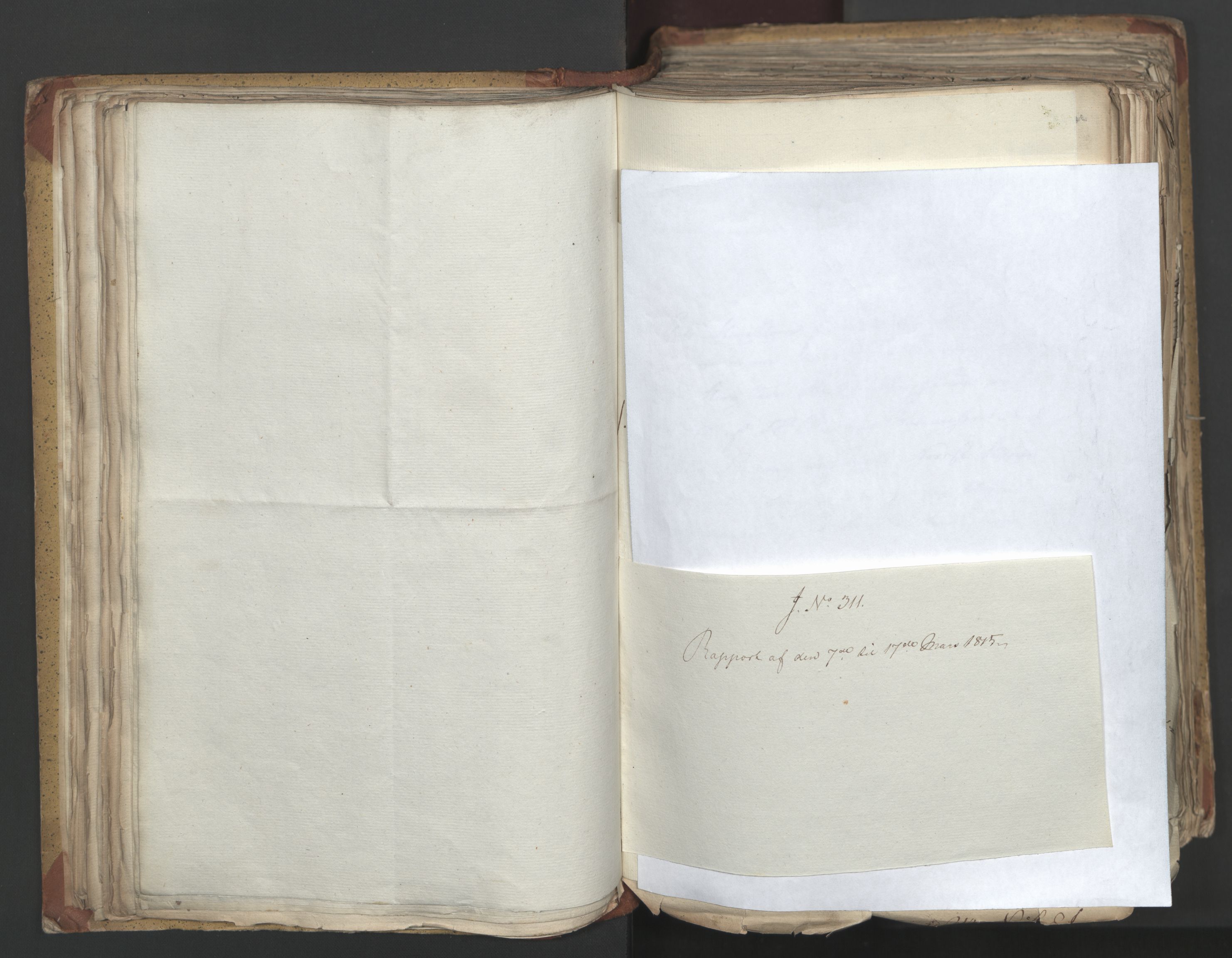 Statsrådsavdelingen i Stockholm, AV/RA-S-1003/D/Da/L0002: Regjeringsinnstillinger nr. 263-518, 1815, p. 100