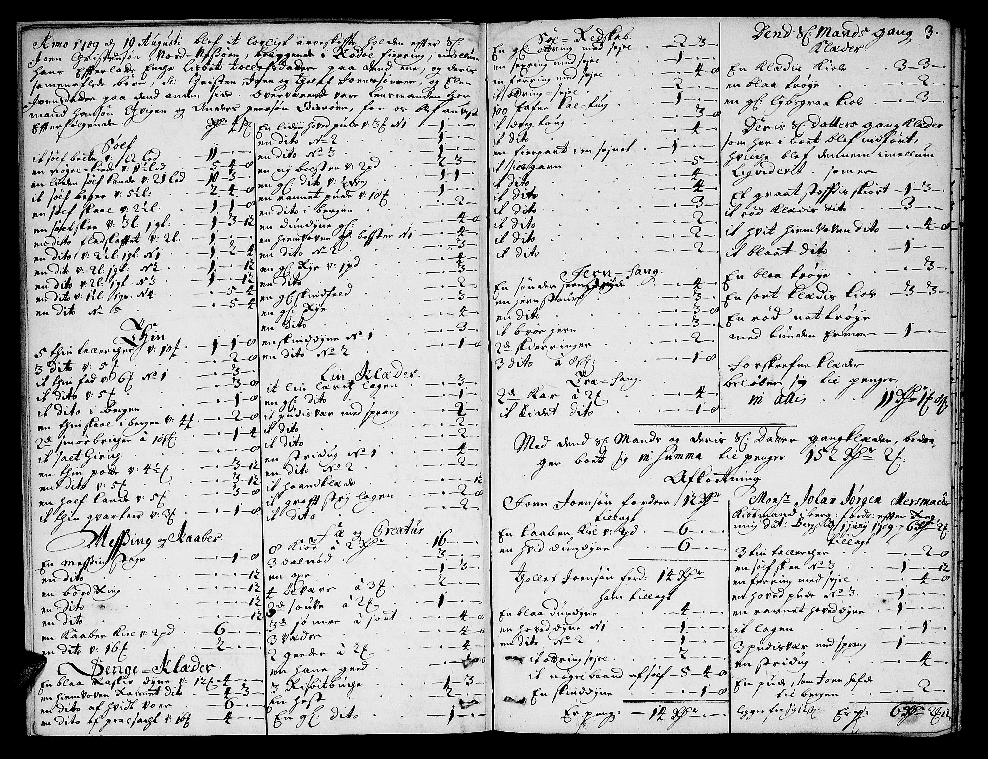 Helgeland sorenskriveri, AV/SAT-A-0004/3/3A/L0002: Skifteprotokoll 3A, 1709-1713, p. 2b-3a