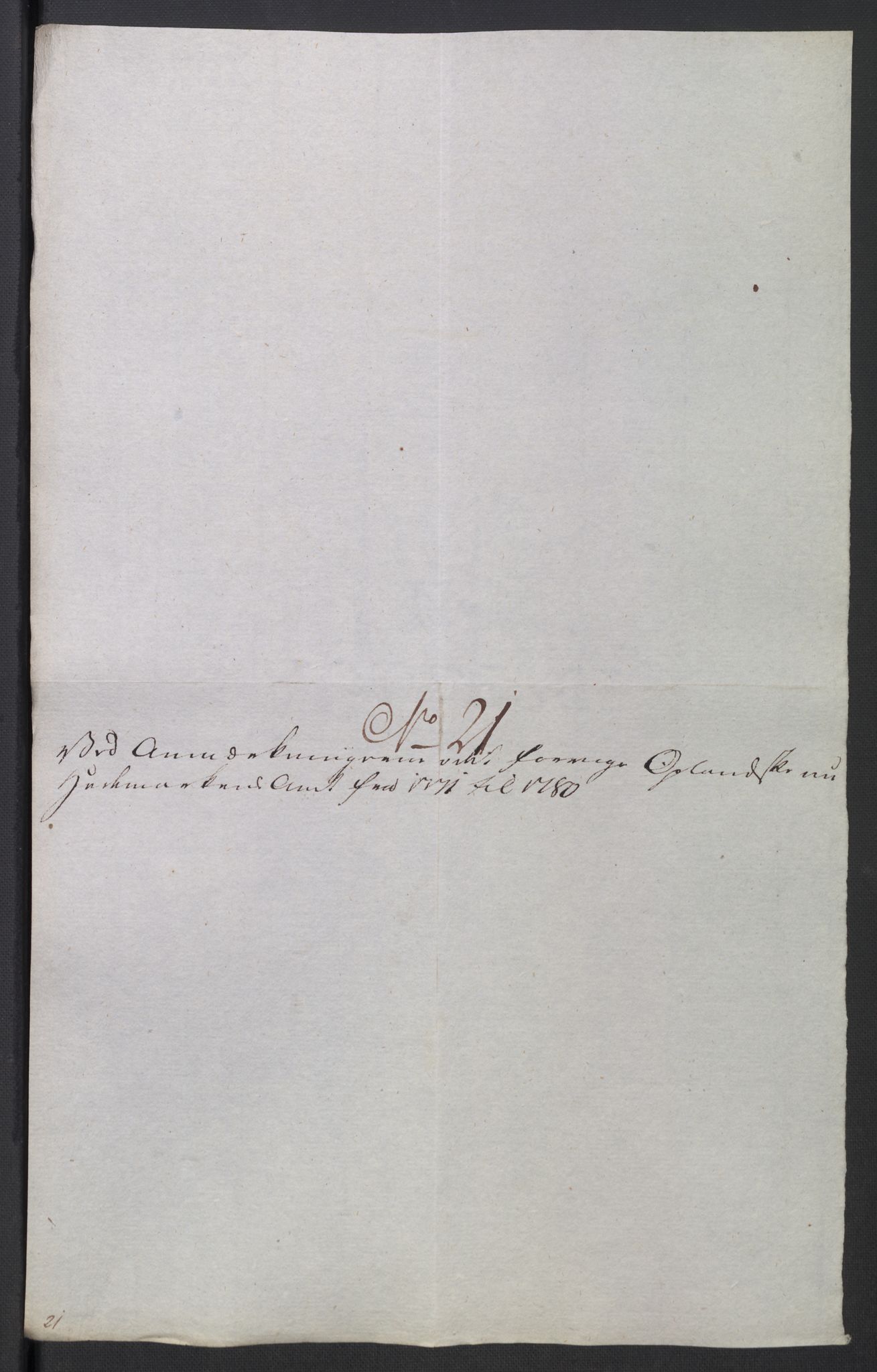 Rentekammeret inntil 1814, Reviderte regnskaper, Mindre regnskaper, AV/RA-EA-4068/Rb/L0014: Opplands amt, 1771-1779, p. 717