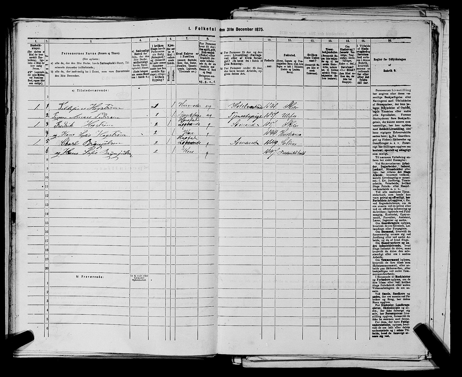 SAKO, 1875 census for 0806P Skien, 1875, p. 760