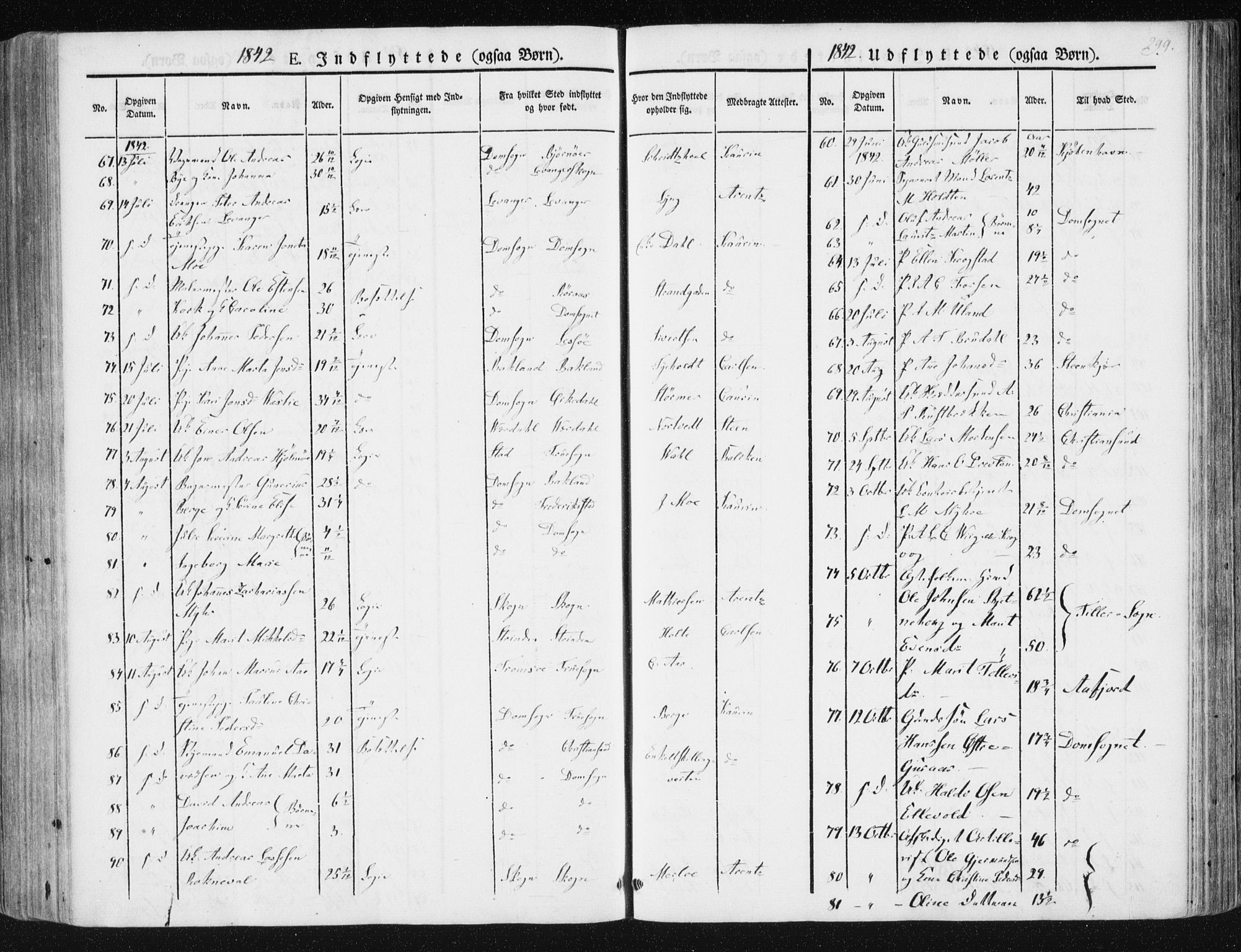 Ministerialprotokoller, klokkerbøker og fødselsregistre - Sør-Trøndelag, AV/SAT-A-1456/602/L0110: Parish register (official) no. 602A08, 1840-1854, p. 299