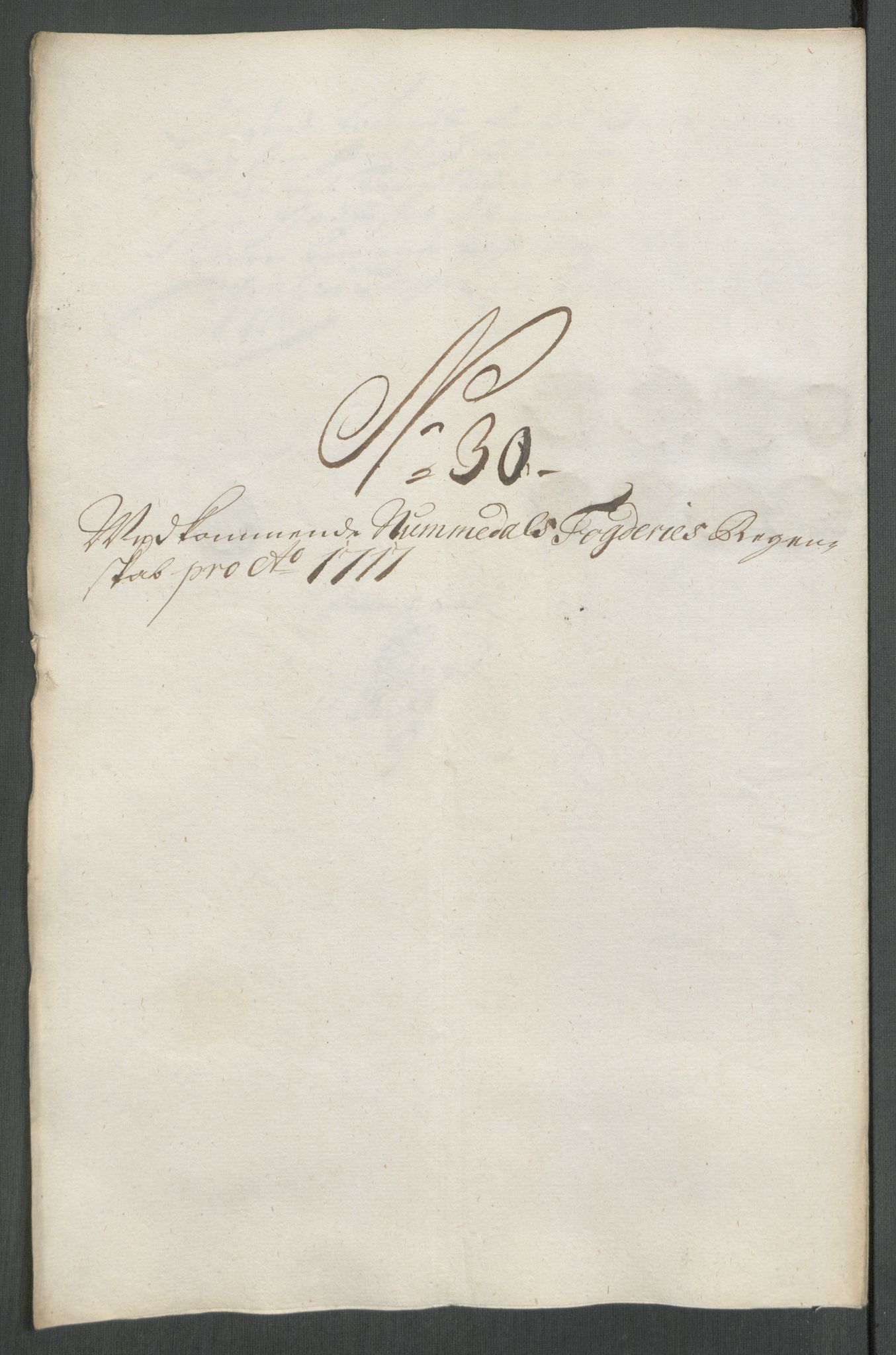 Rentekammeret inntil 1814, Reviderte regnskaper, Fogderegnskap, AV/RA-EA-4092/R64/L4438: Fogderegnskap Namdal, 1717, p. 201