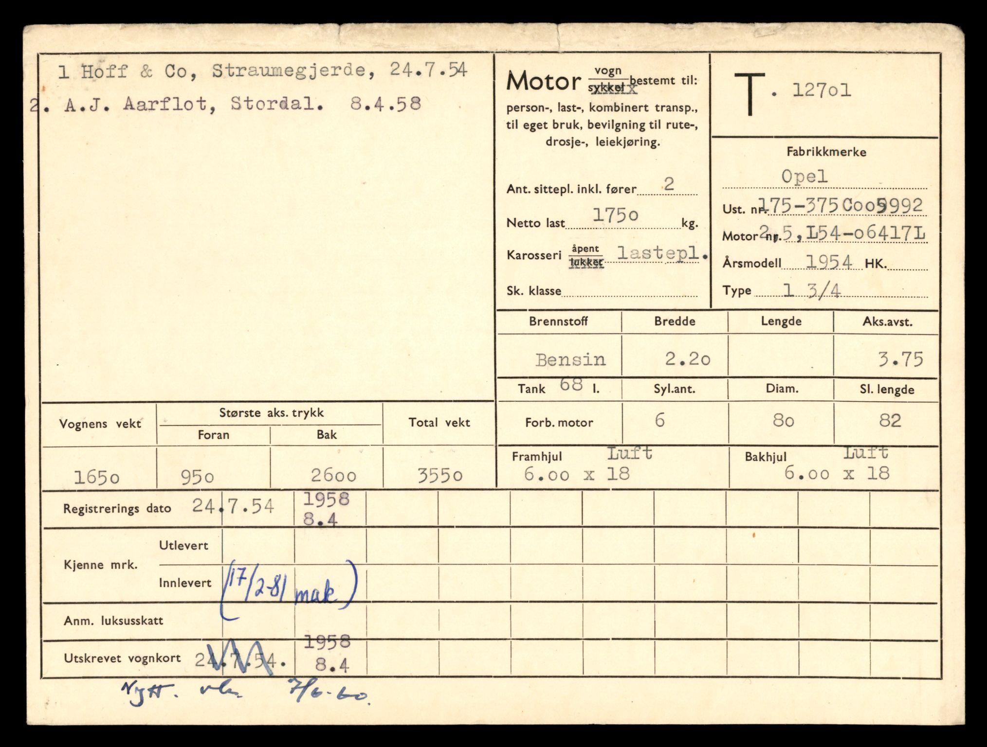 Møre og Romsdal vegkontor - Ålesund trafikkstasjon, AV/SAT-A-4099/F/Fe/L0035: Registreringskort for kjøretøy T 12653 - T 12829, 1927-1998, p. 930