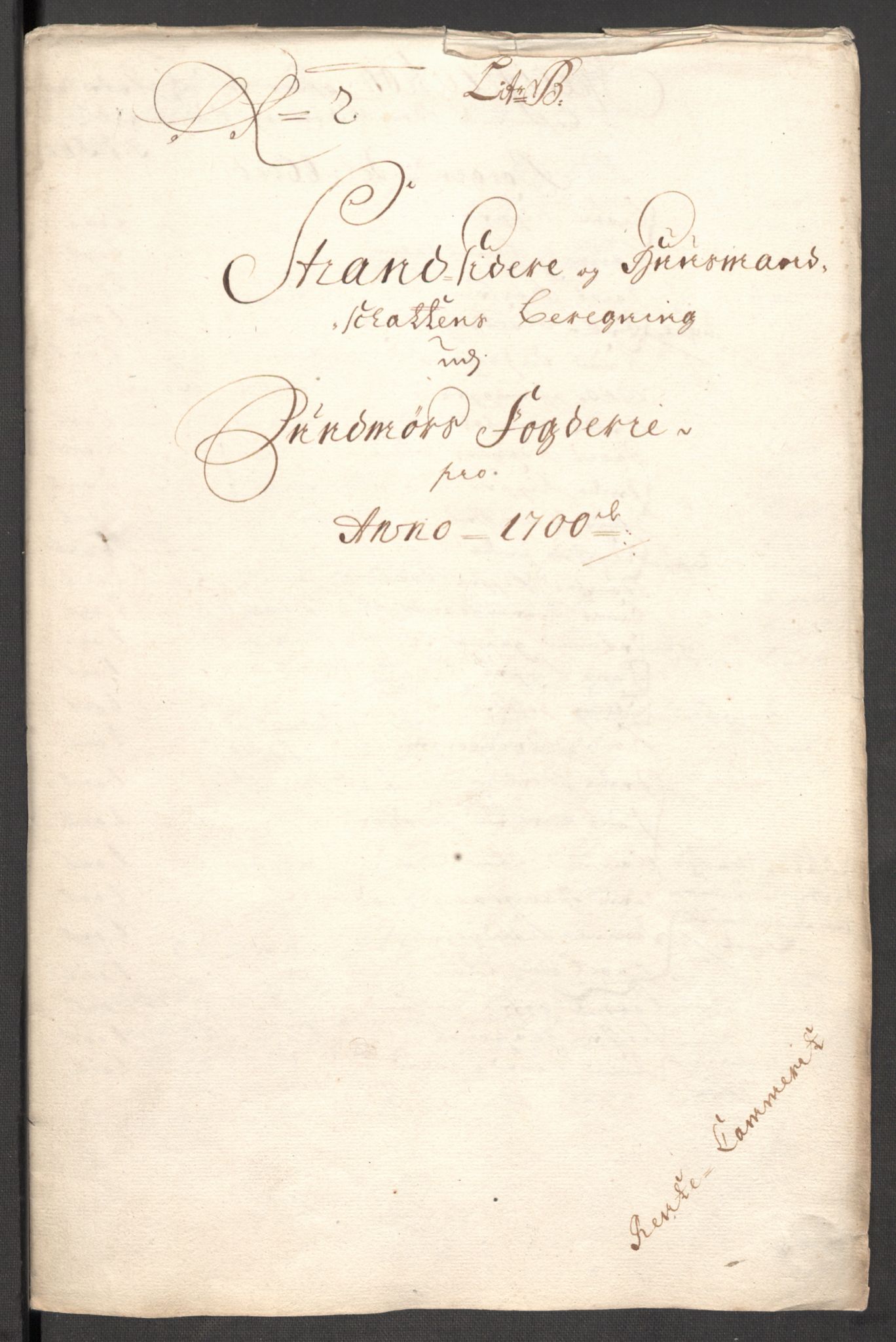 Rentekammeret inntil 1814, Reviderte regnskaper, Fogderegnskap, AV/RA-EA-4092/R54/L3558: Fogderegnskap Sunnmøre, 1700-1701, p. 73