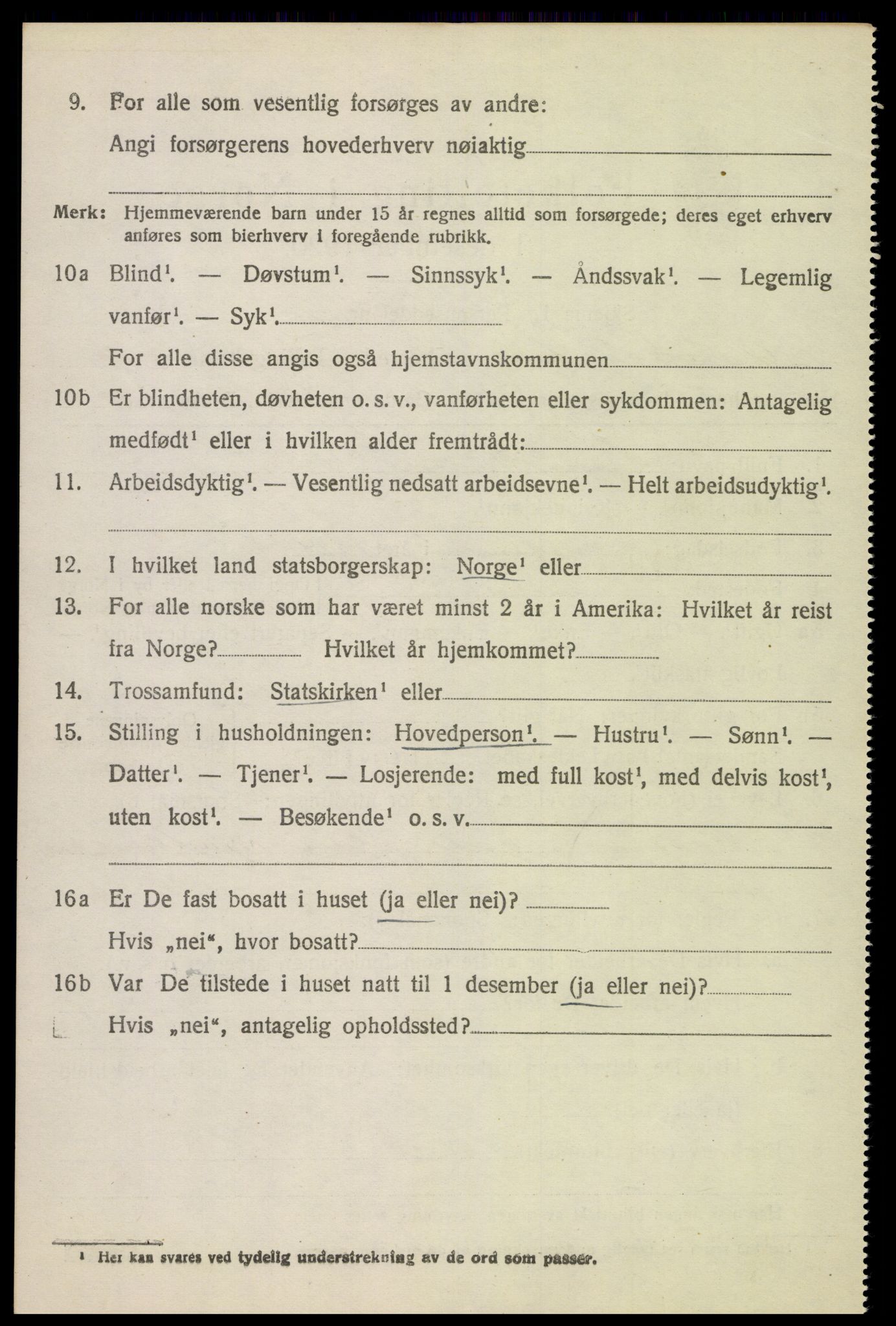 SAH, 1920 census for Østre Toten, 1920, p. 14995