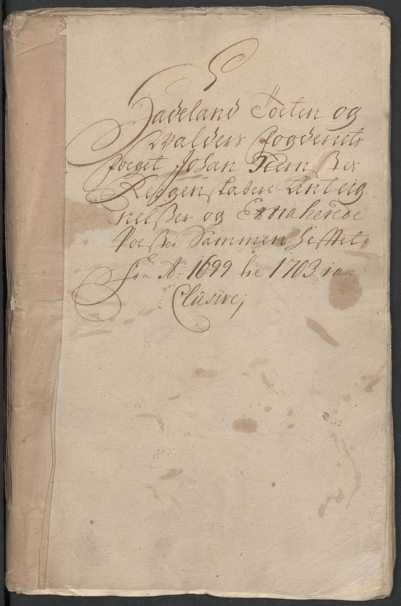 Rentekammeret inntil 1814, Reviderte regnskaper, Fogderegnskap, RA/EA-4092/R18/L1301: Fogderegnskap Hadeland, Toten og Valdres, 1703, p. 236