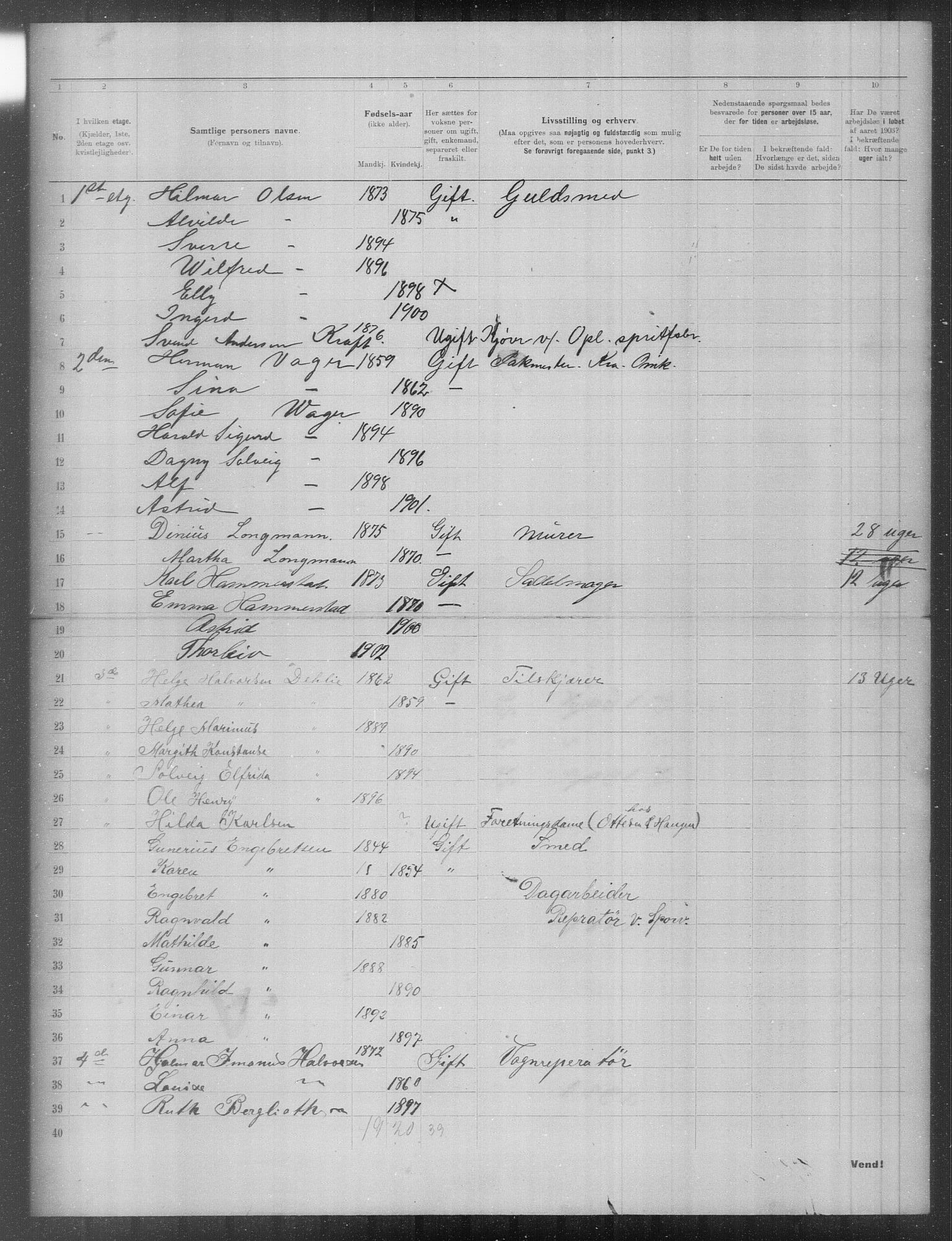 OBA, Municipal Census 1903 for Kristiania, 1903, p. 15402