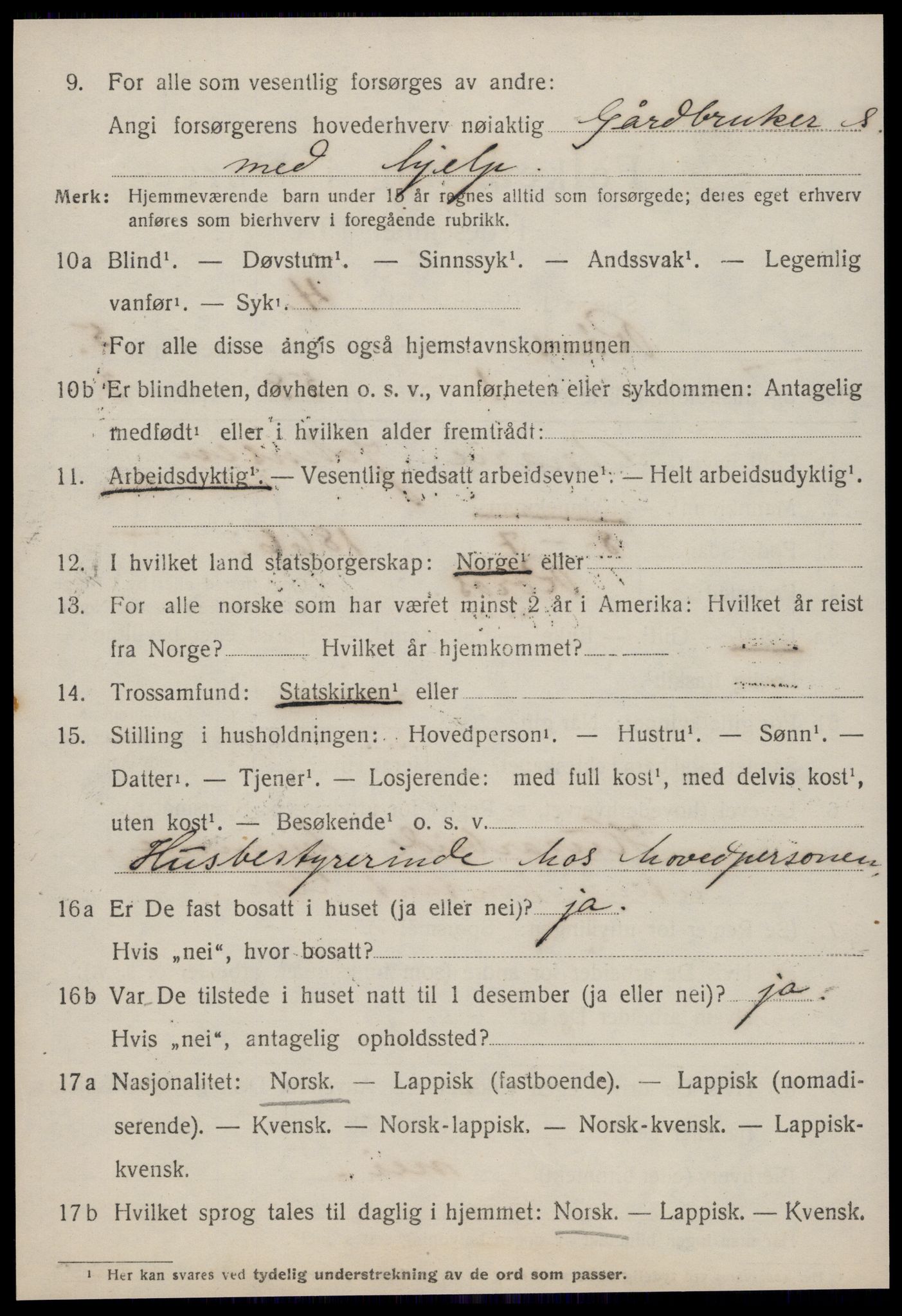 SAT, 1920 census for Røros, 1920, p. 5559