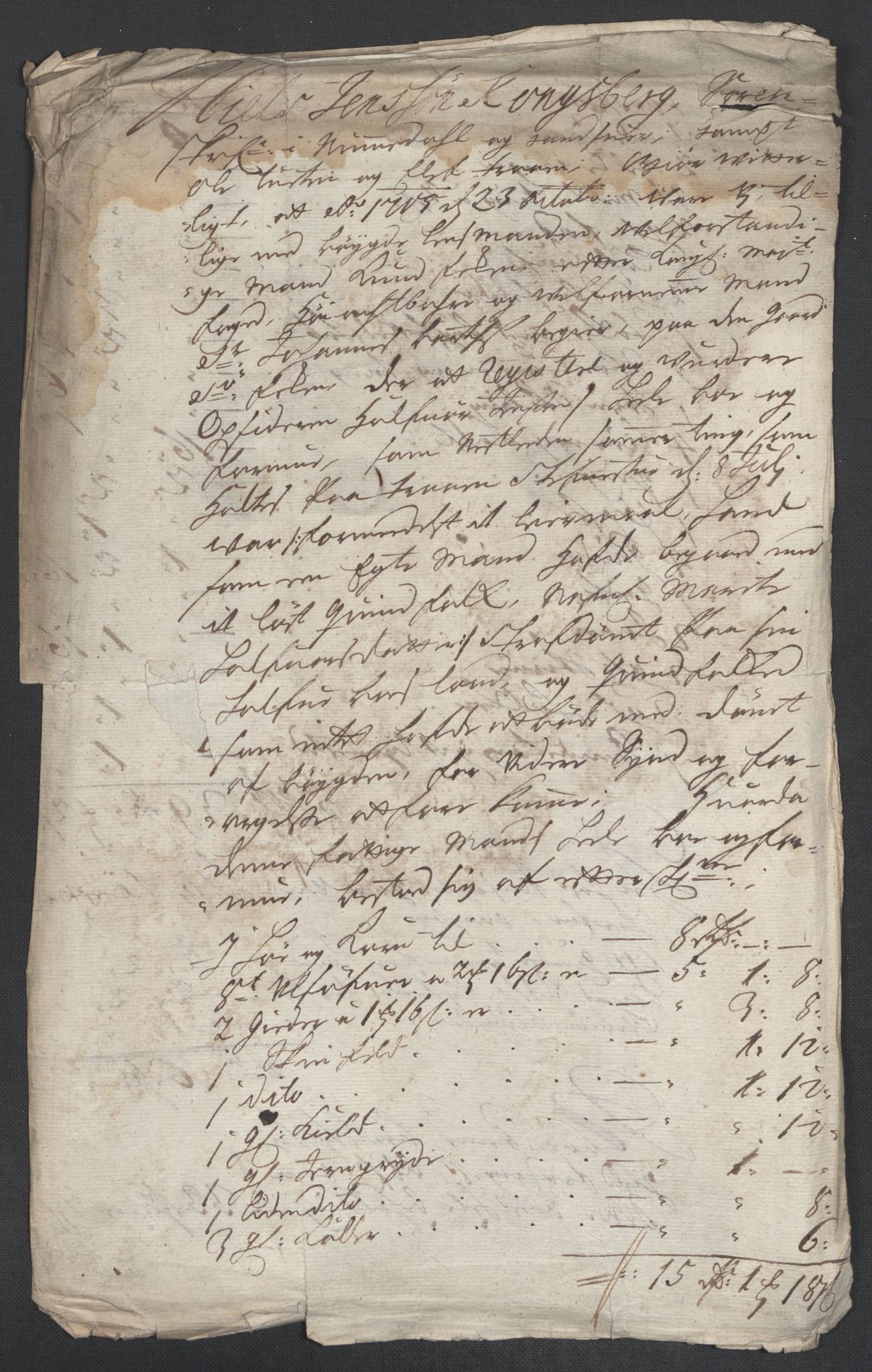 Rentekammeret inntil 1814, Reviderte regnskaper, Fogderegnskap, AV/RA-EA-4092/R24/L1583: Fogderegnskap Numedal og Sandsvær, 1705-1706, p. 44