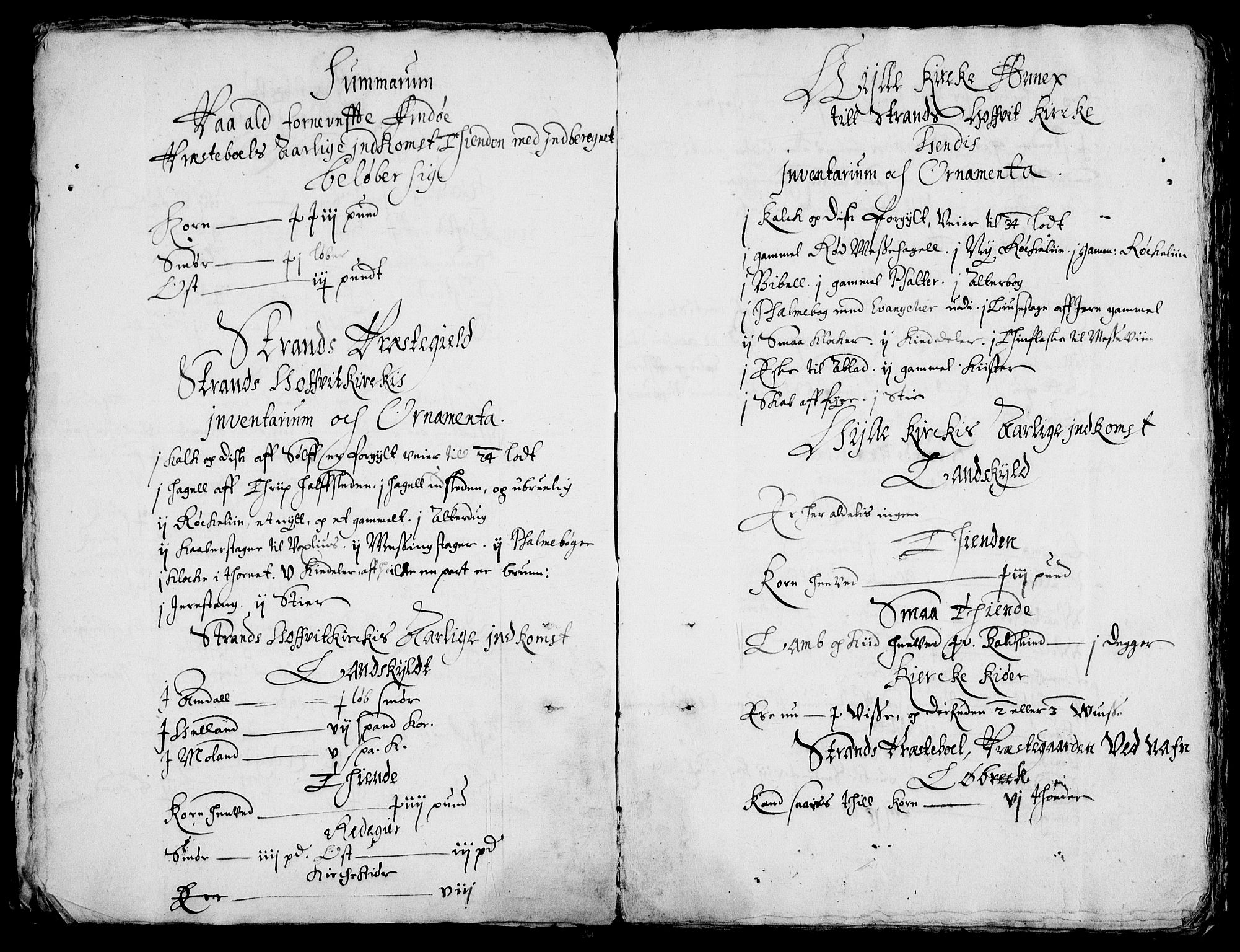 Rentekammeret inntil 1814, Realistisk ordnet avdeling, AV/RA-EA-4070/Fc/Fca/L0002/0003: [Ca II]  Kristiansand stift / Gjenpart av Stavanger stiftsbok (Grågås) med jordebok for prestebordene i Øvre Telemark (Skattlandet), 1624