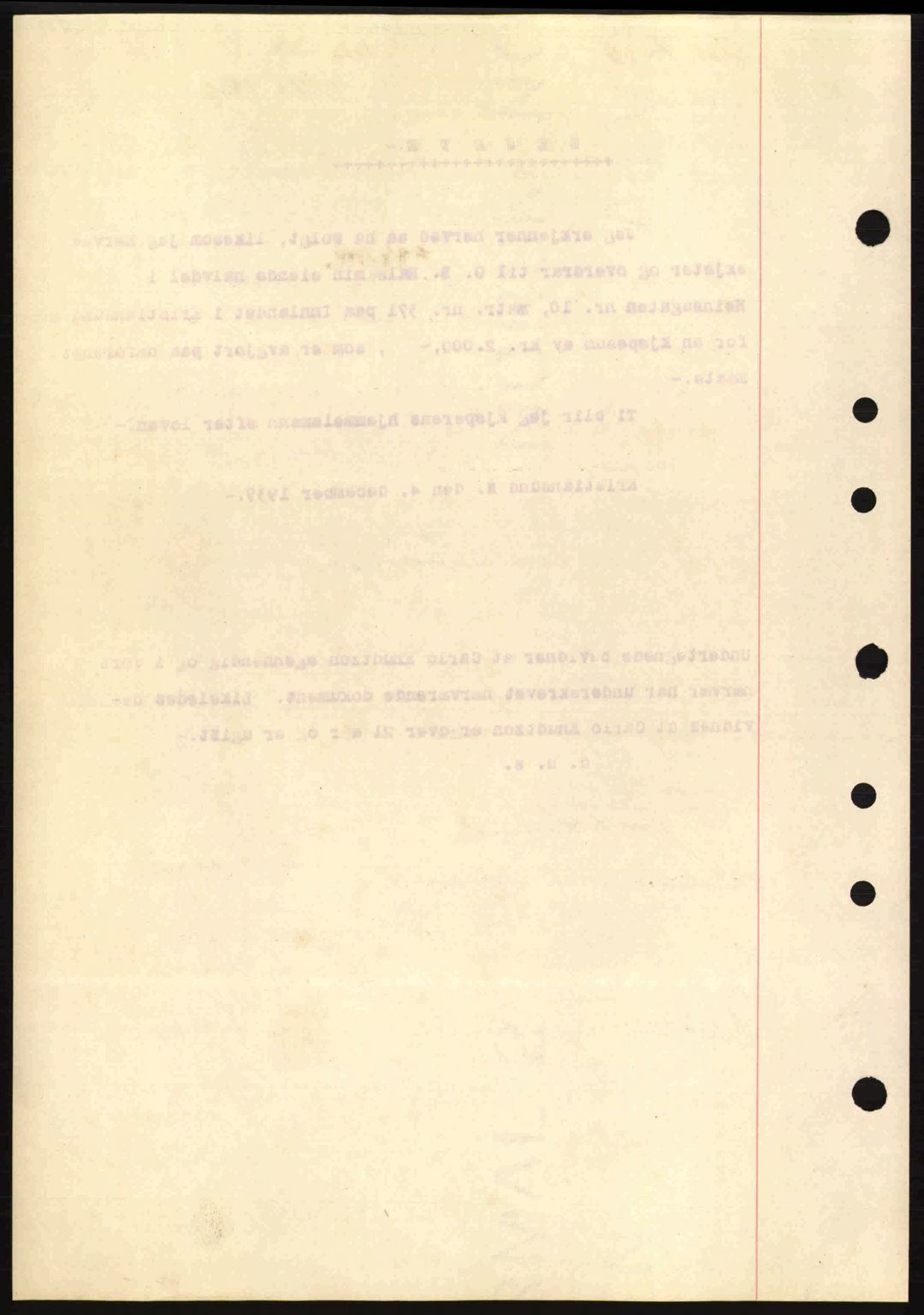 Kristiansund byfogd, AV/SAT-A-4587/A/27: Mortgage book no. 30, 1936-1941, Diary no: : 1012/1939