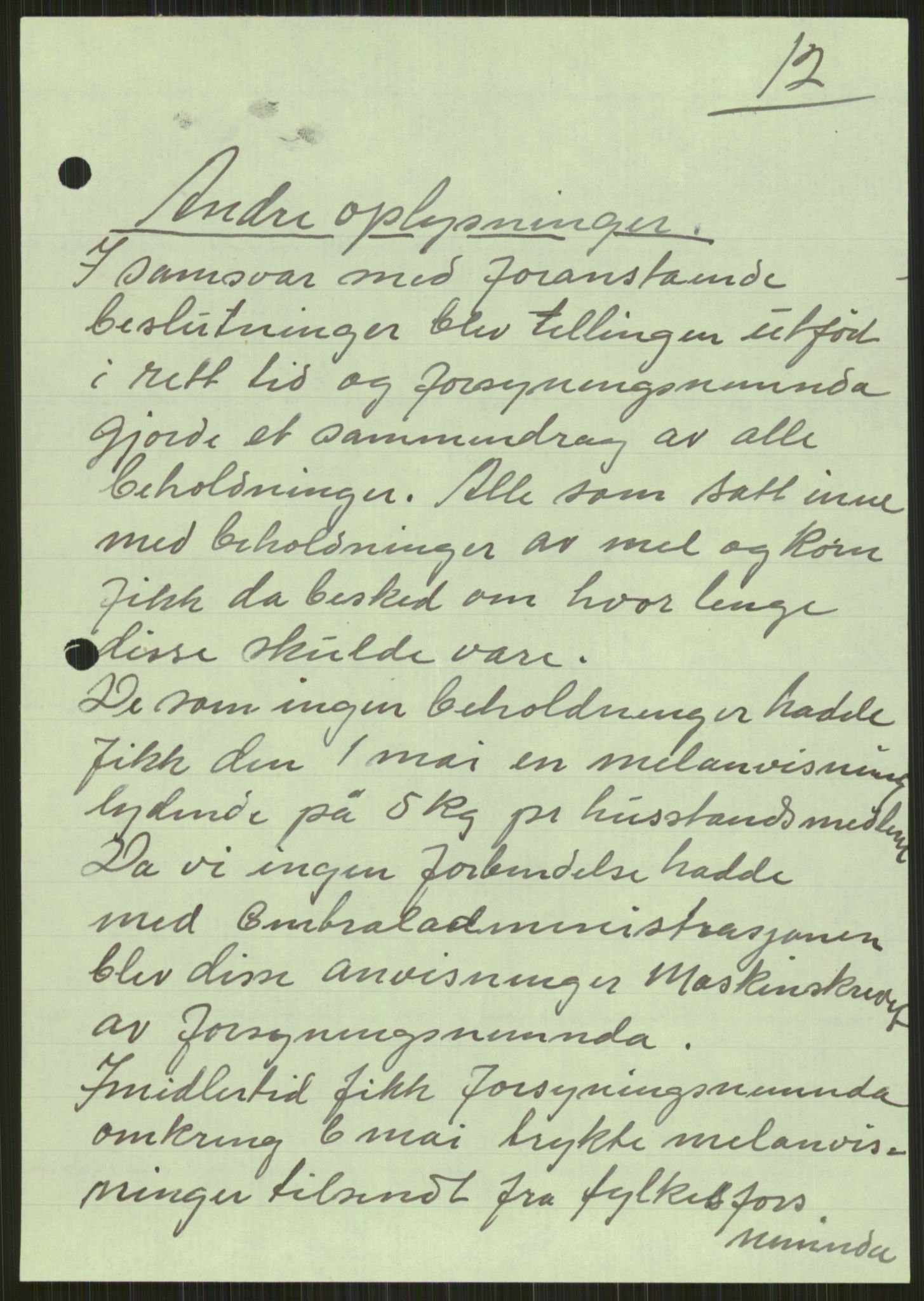 Forsvaret, Forsvarets krigshistoriske avdeling, AV/RA-RAFA-2017/Y/Ya/L0016: II-C-11-31 - Fylkesmenn.  Rapporter om krigsbegivenhetene 1940., 1940, p. 148