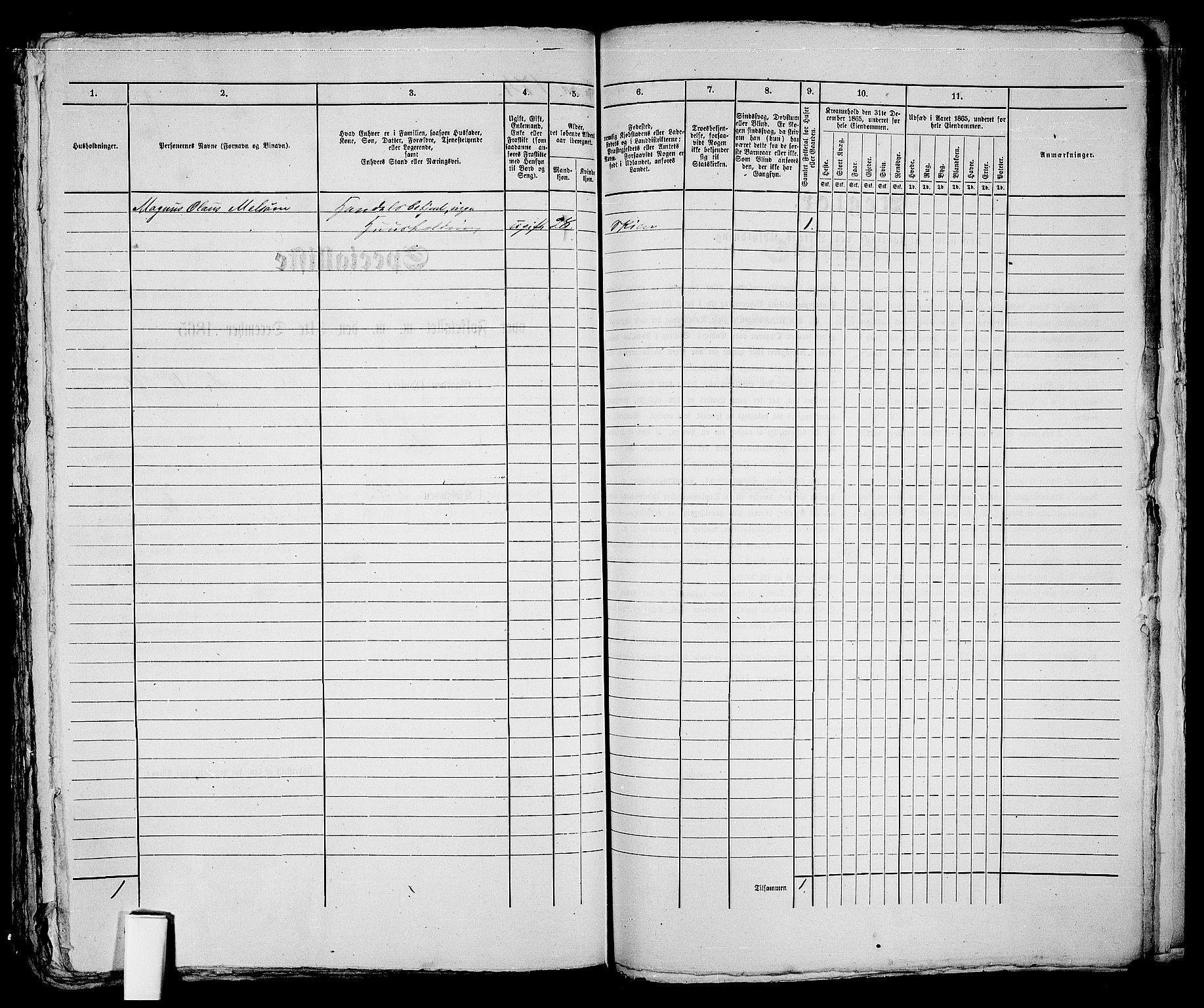 RA, 1865 census for Skien, 1865, p. 359