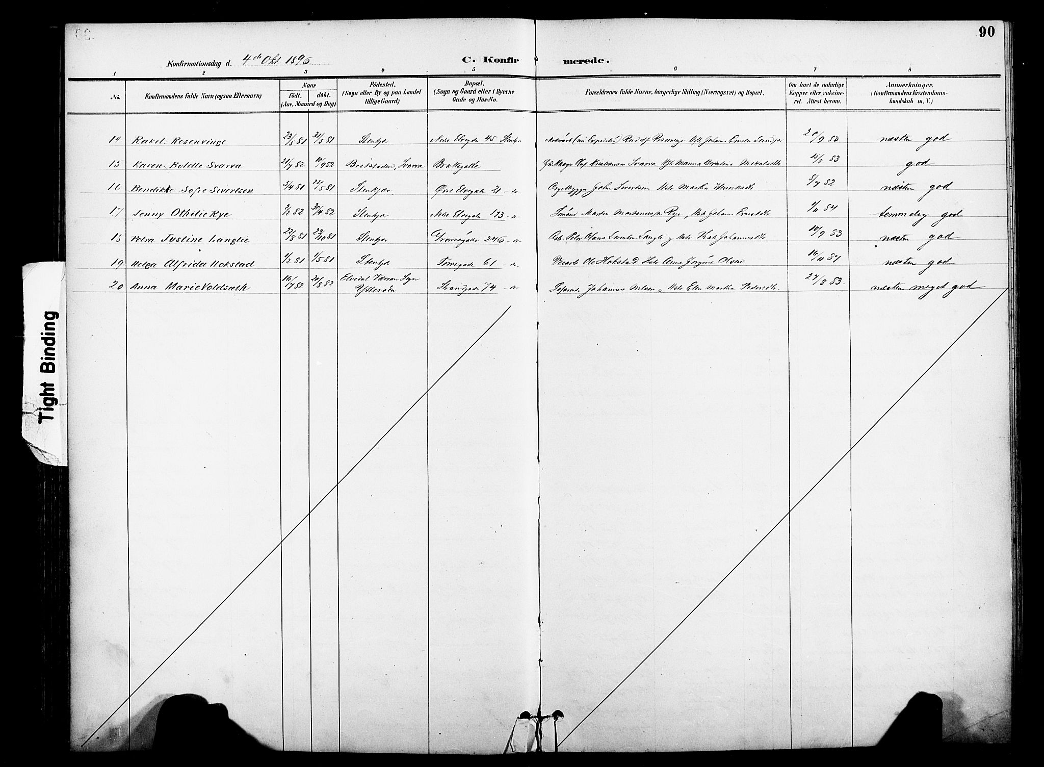 Ministerialprotokoller, klokkerbøker og fødselsregistre - Nord-Trøndelag, SAT/A-1458/739/L0372: Parish register (official) no. 739A04, 1895-1903, p. 90