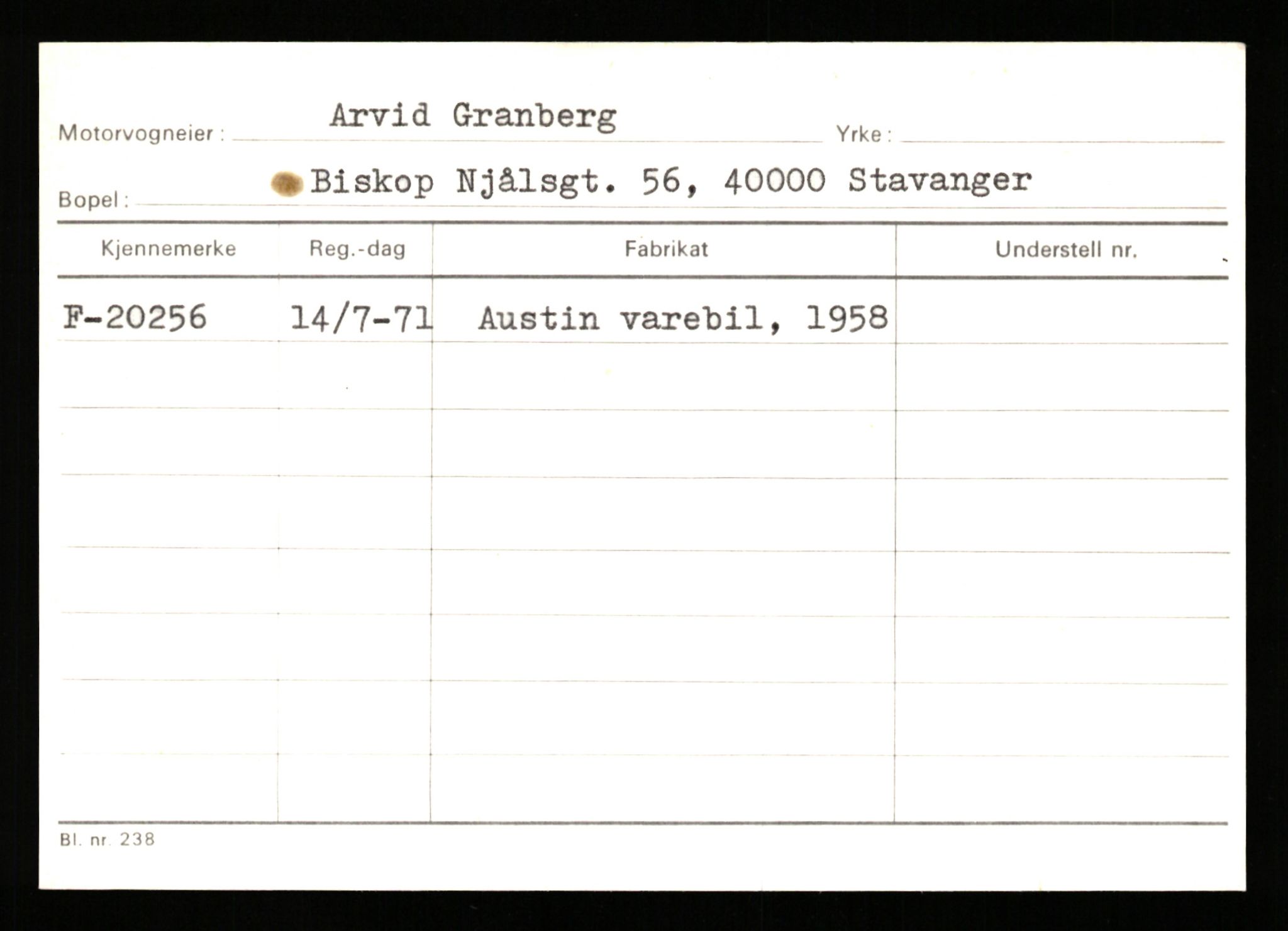 Stavanger trafikkstasjon, AV/SAST-A-101942/0/G/L0004: Registreringsnummer: 15497 - 22957, 1930-1971, p. 2150