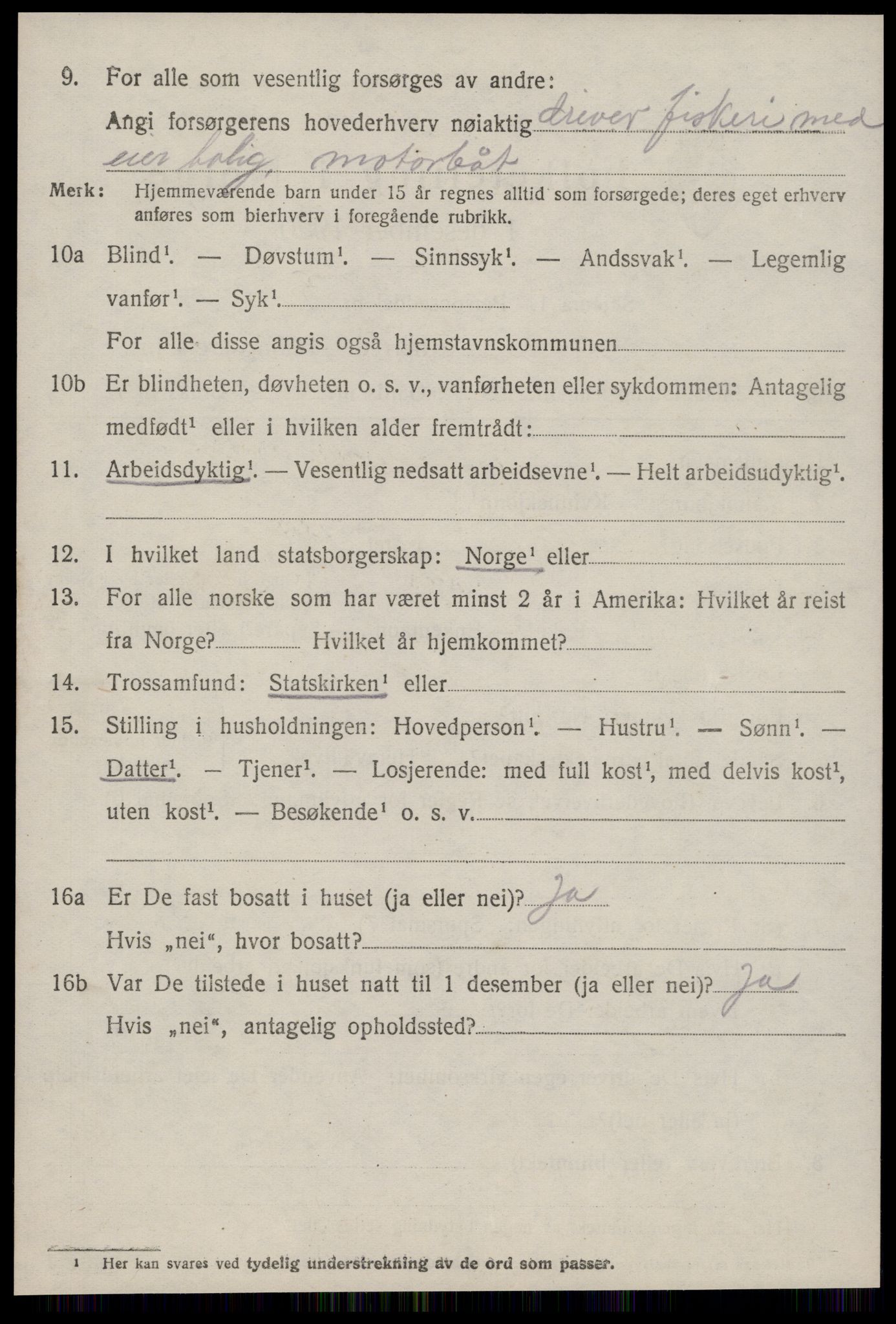 SAT, 1920 census for Aukra, 1920, p. 1620