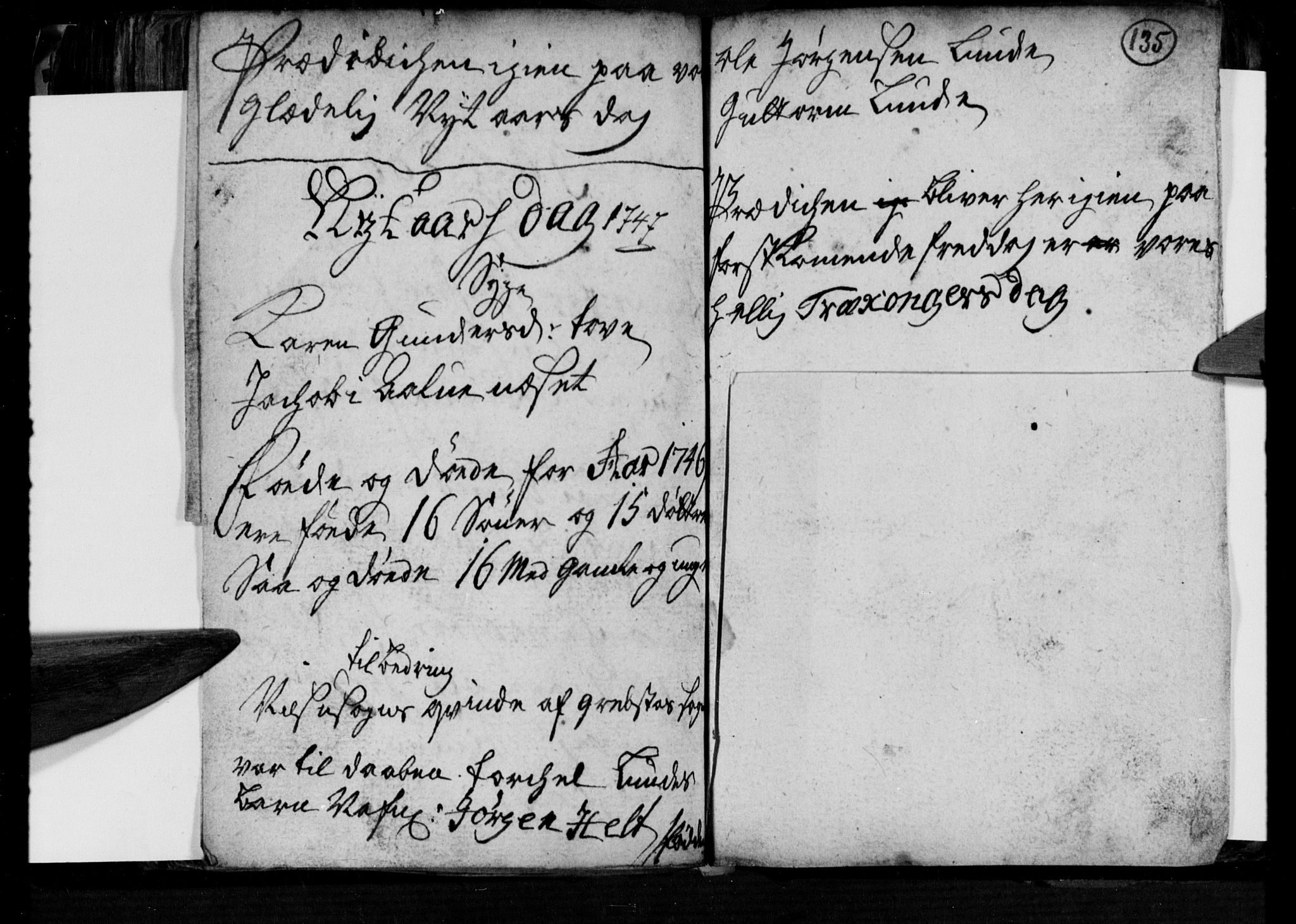 Søgne sokneprestkontor, AV/SAK-1111-0037/F/Fa/Fab/L0002: Parish register (official) no. A 2, 1741-1750, p. 135