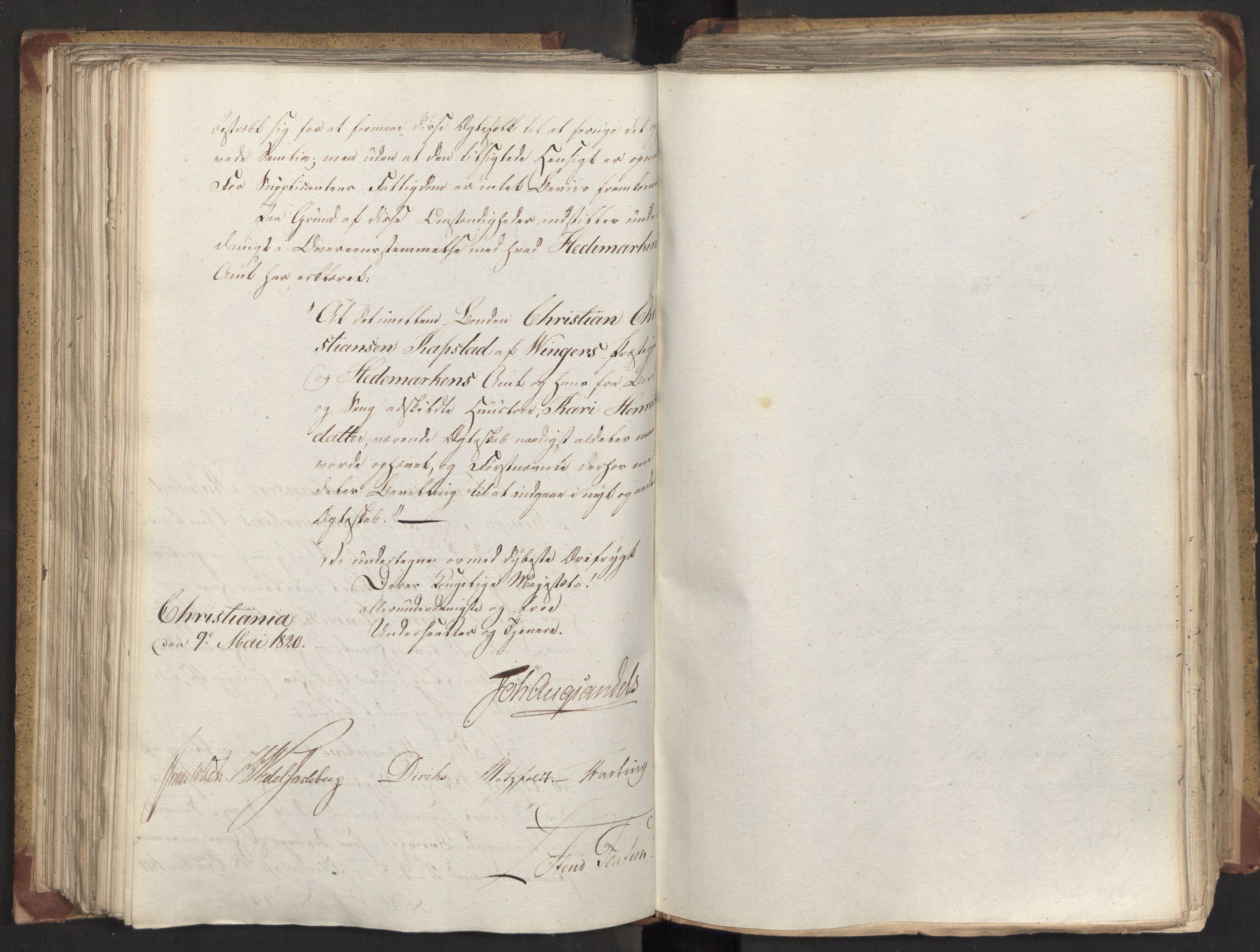 Statsrådsavdelingen i Stockholm, AV/RA-S-1003/D/Da/L0022: Regjeringsinnstillinger nr. 4399-4565, 1820, p. 215