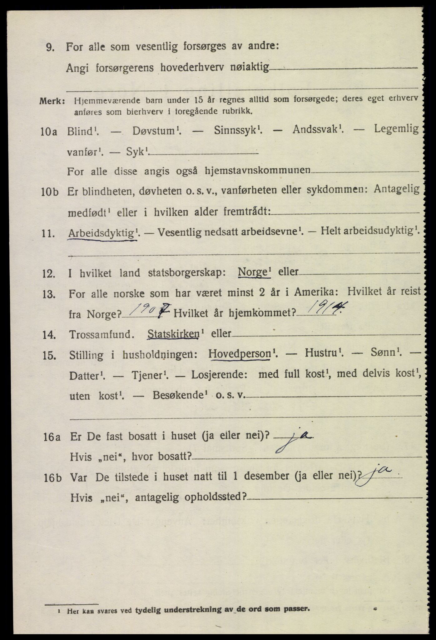 SAK, 1920 census for Sør-Audnedal, 1920, p. 7012